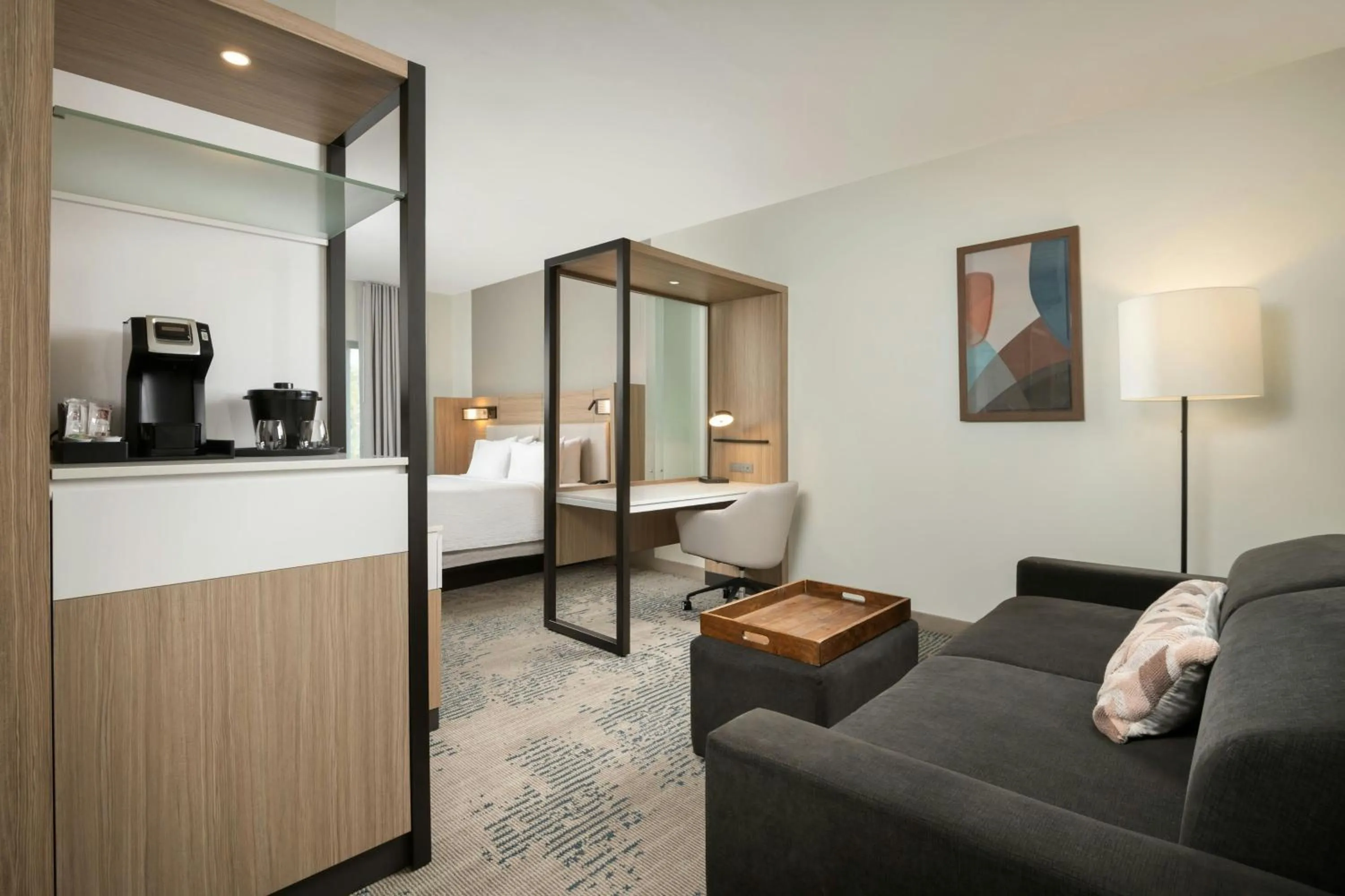 Bedroom, Bed in SpringHill Suites by Marriott Houston Brookhollow