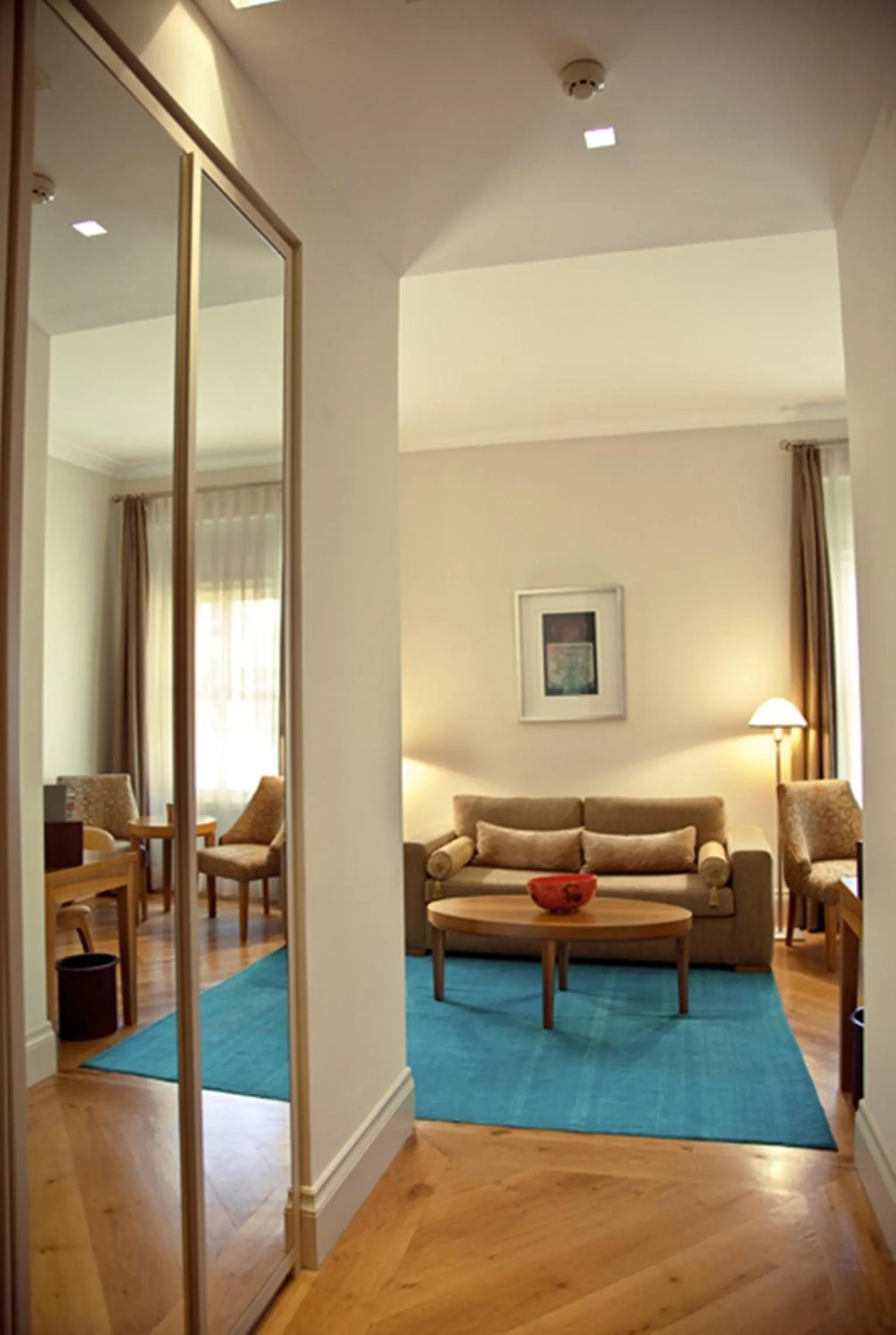 Seating area in Tomtom Suites