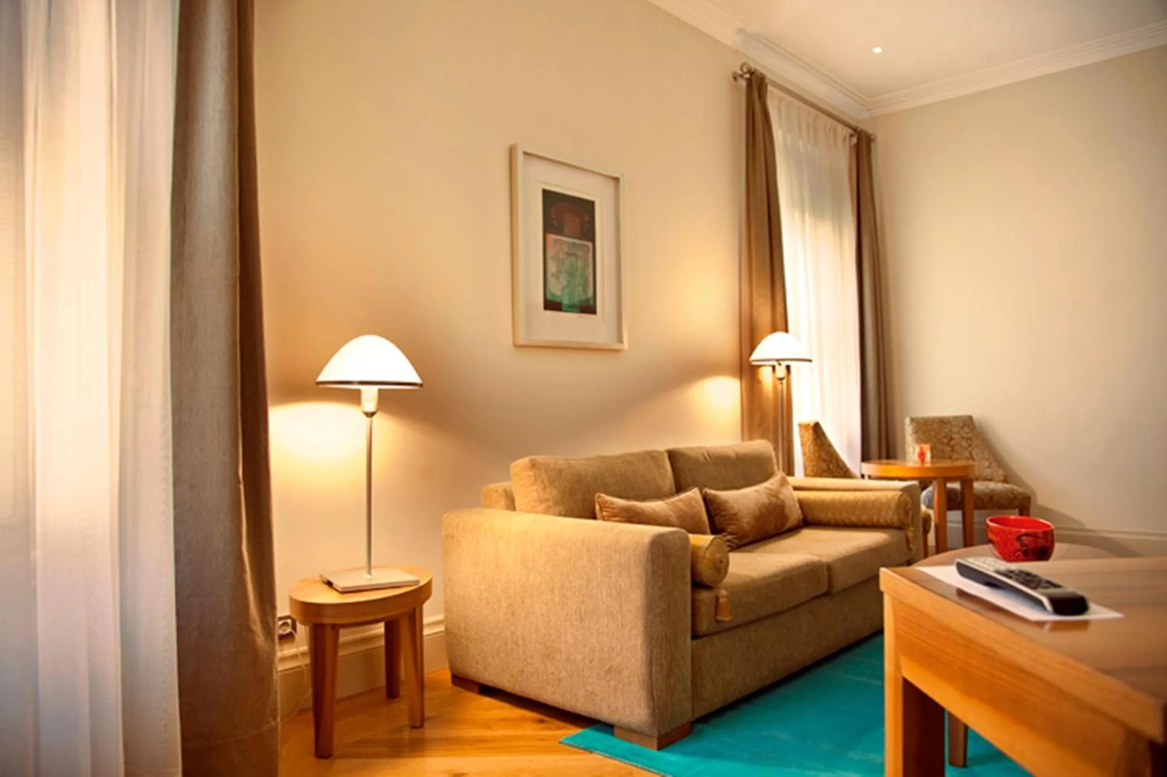 Seating area in Tomtom Suites