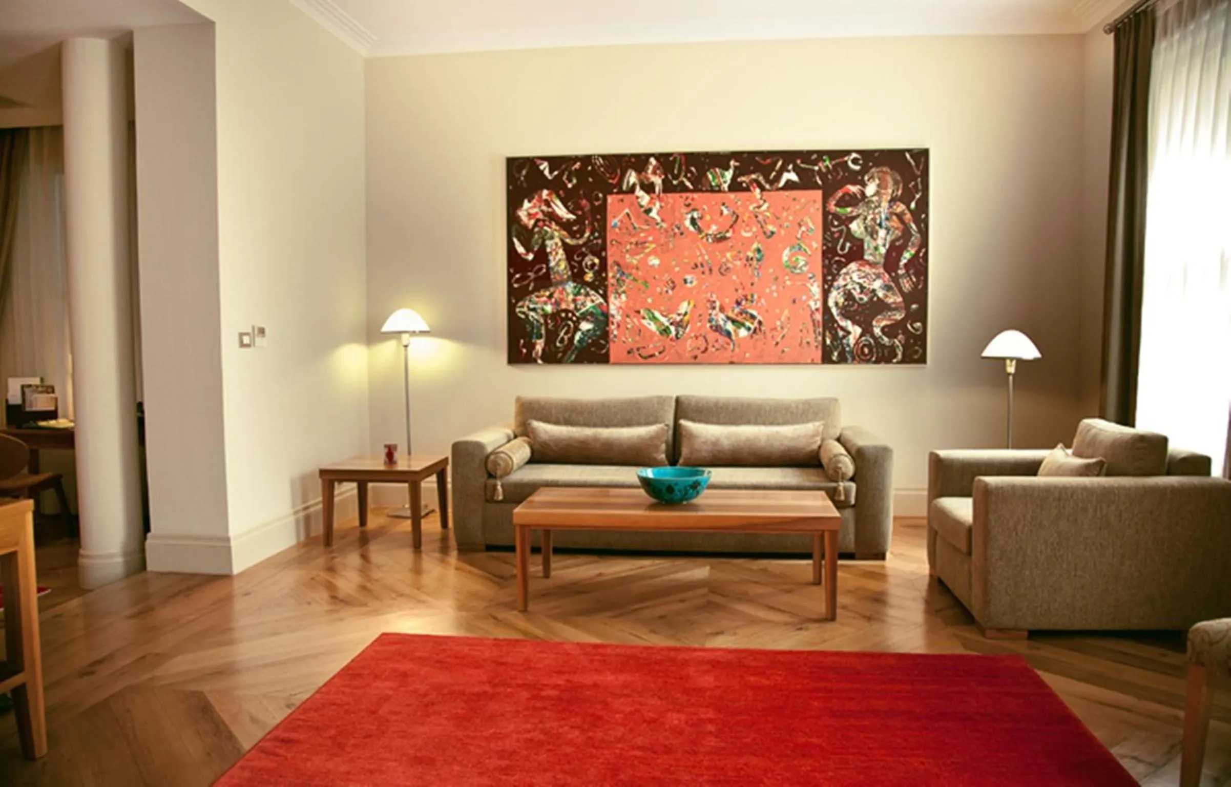 Seating area in Tomtom Suites