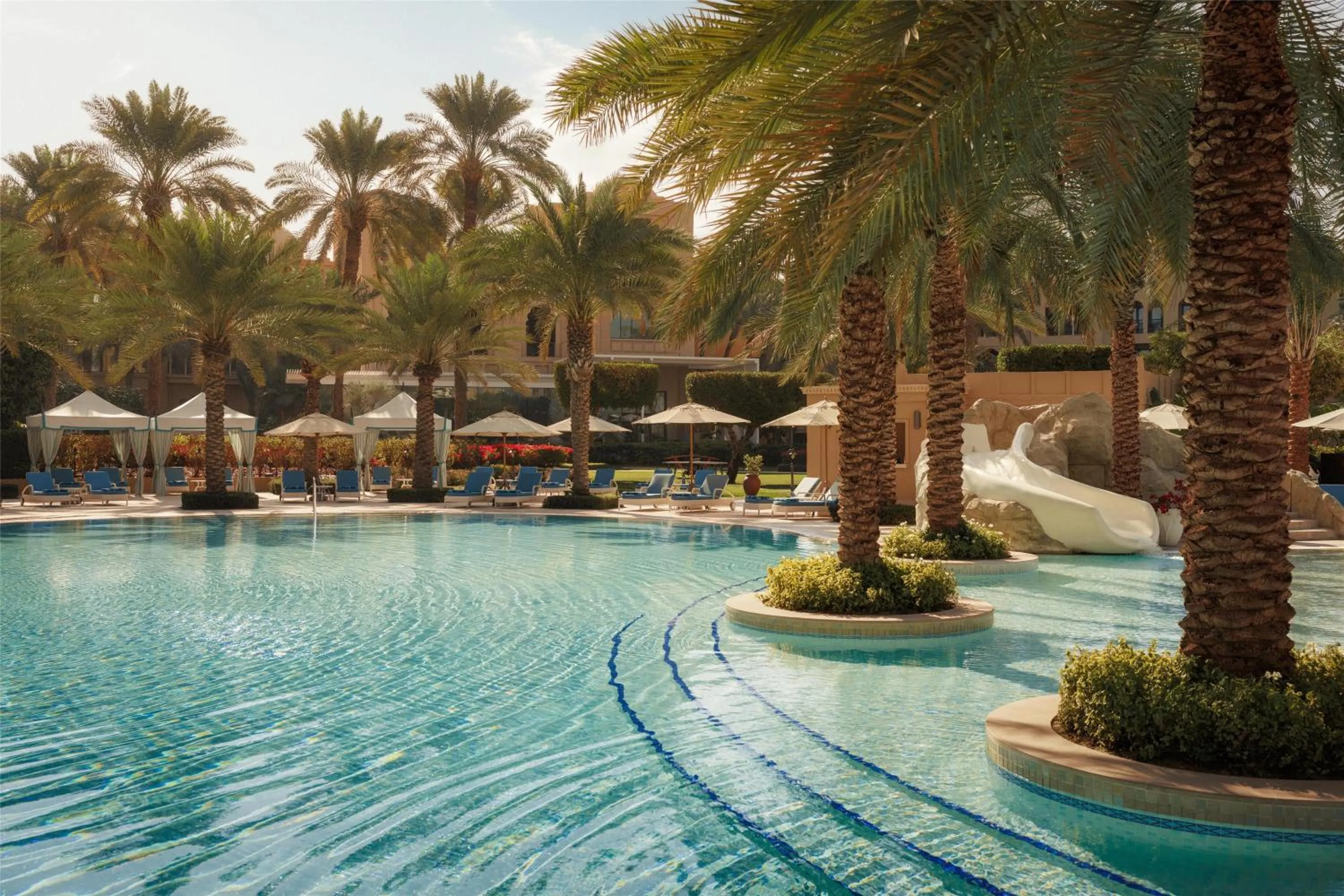 Pool view in One&Only Royal Mirage Resort Dubai
