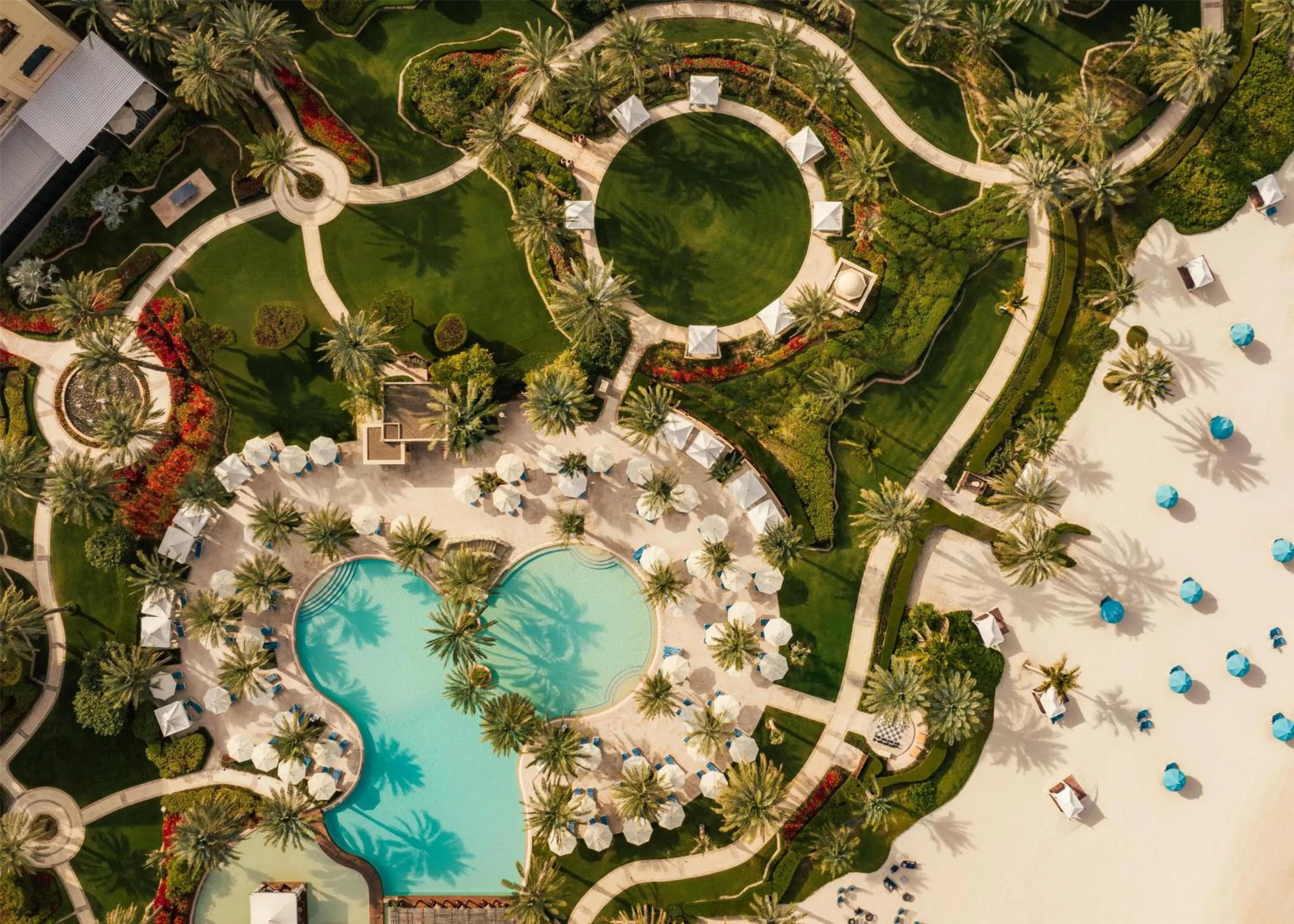 Pool view in One&Only Royal Mirage Resort Dubai