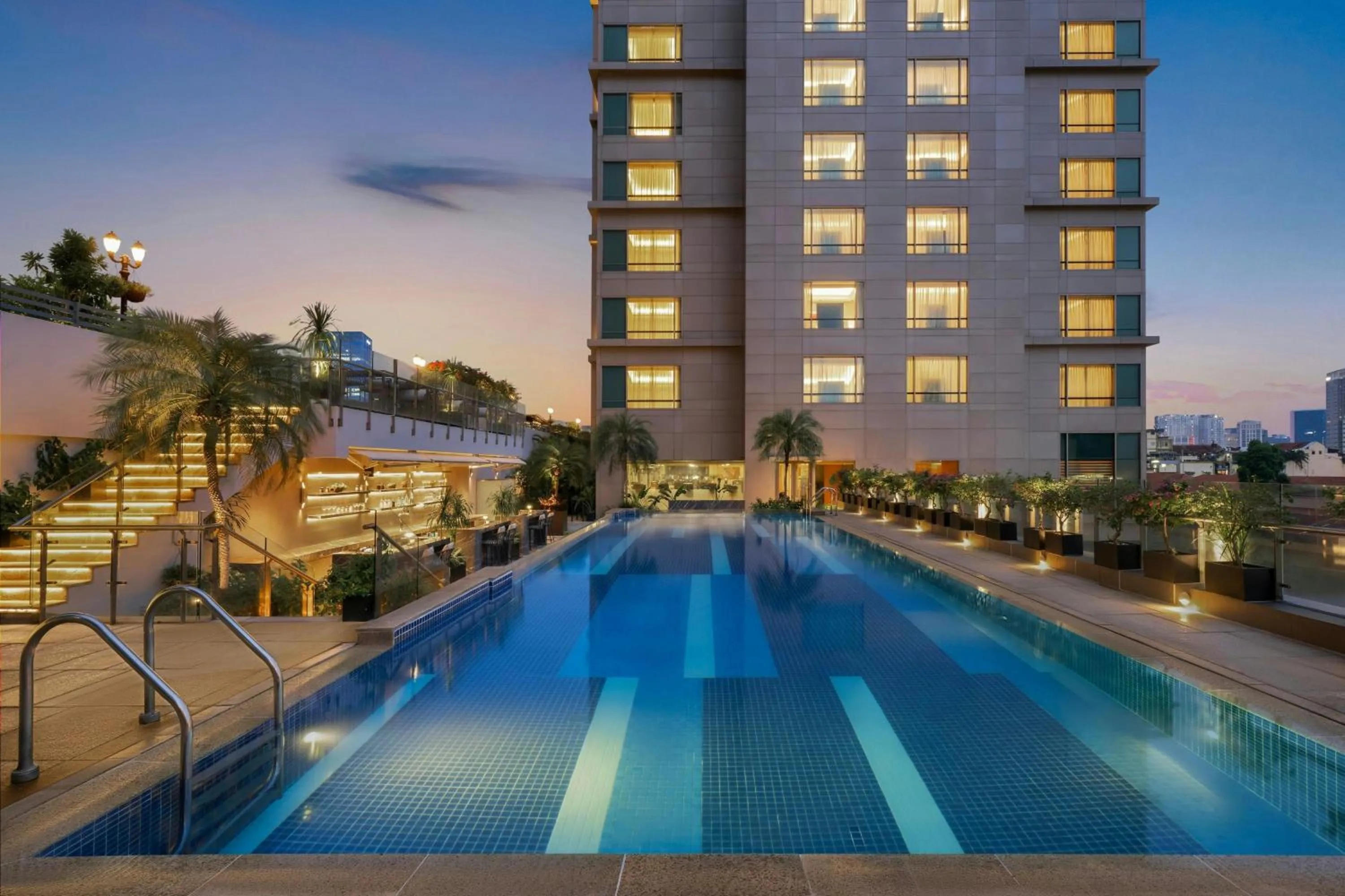 Swimming pool in JW Marriott Hotel & Suites Saigon, The Apartments