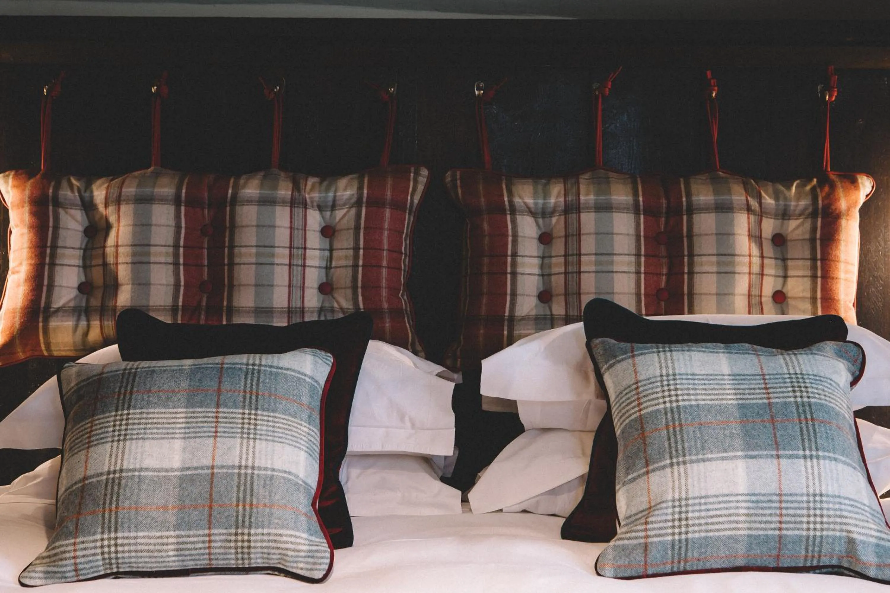 Decorative detail, Bed in The Stag at Stow