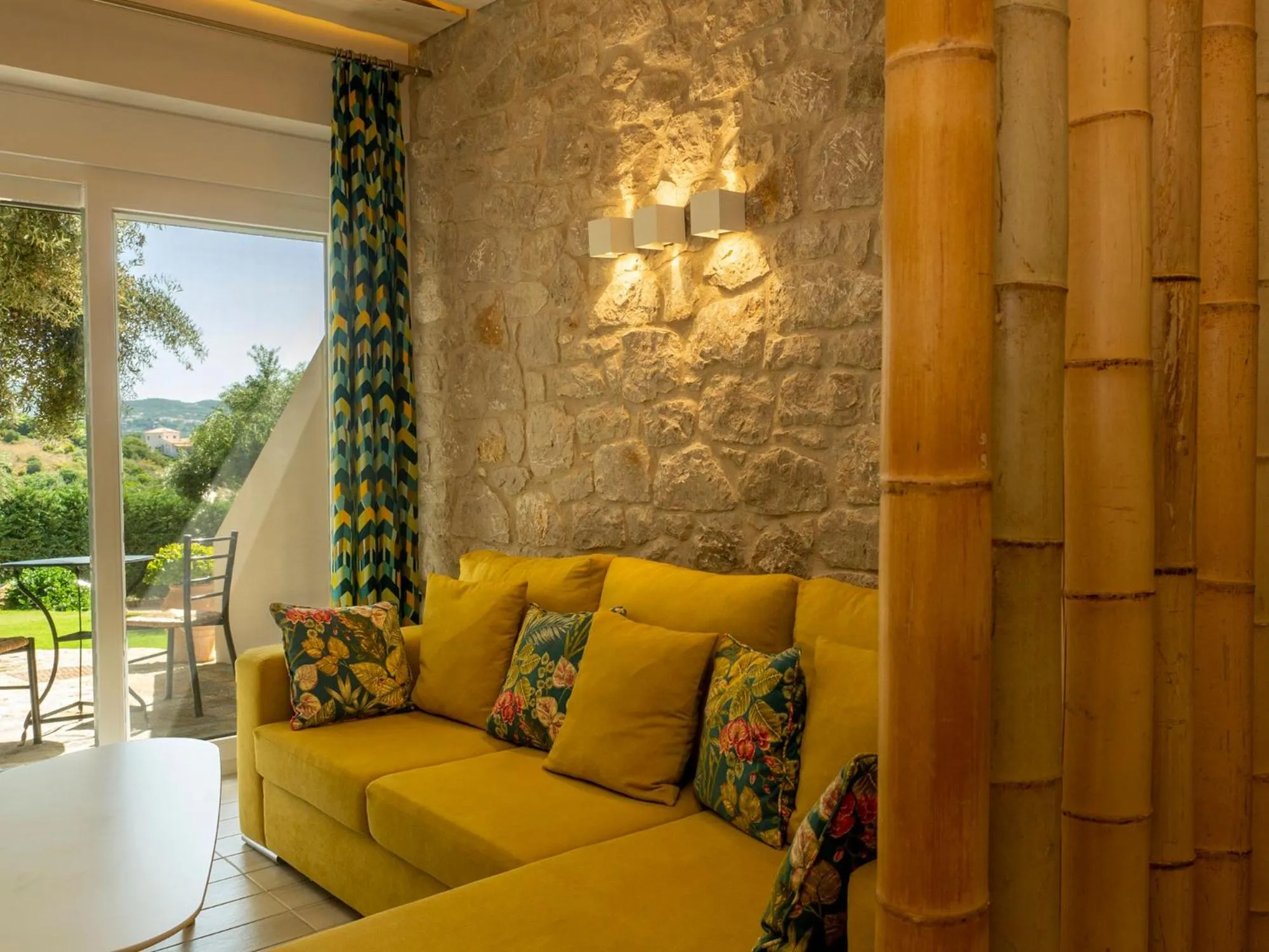 Living room in Kotroni Villas