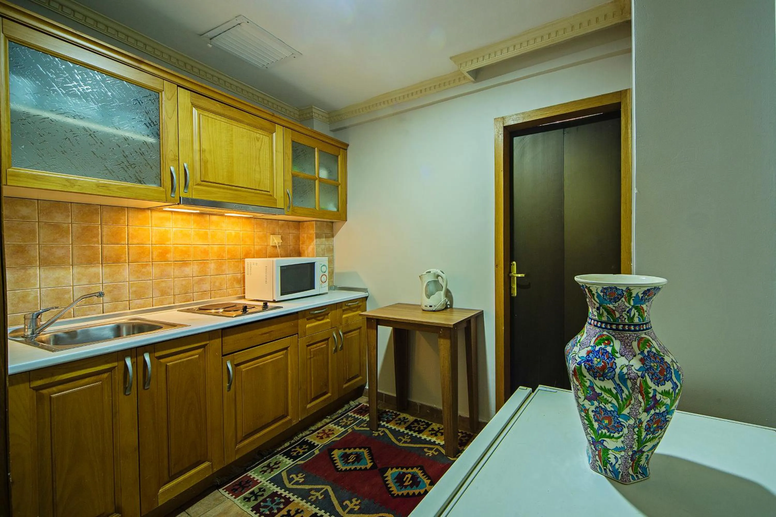Kitchen or kitchenette in Apart Hotel Hippodrome