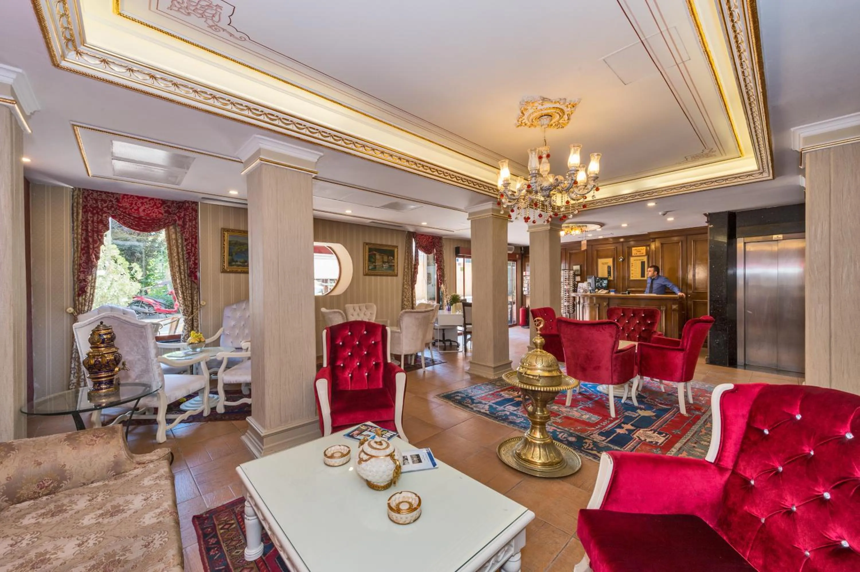 Lobby or reception in Santa Sophia Hotel - İstanbul