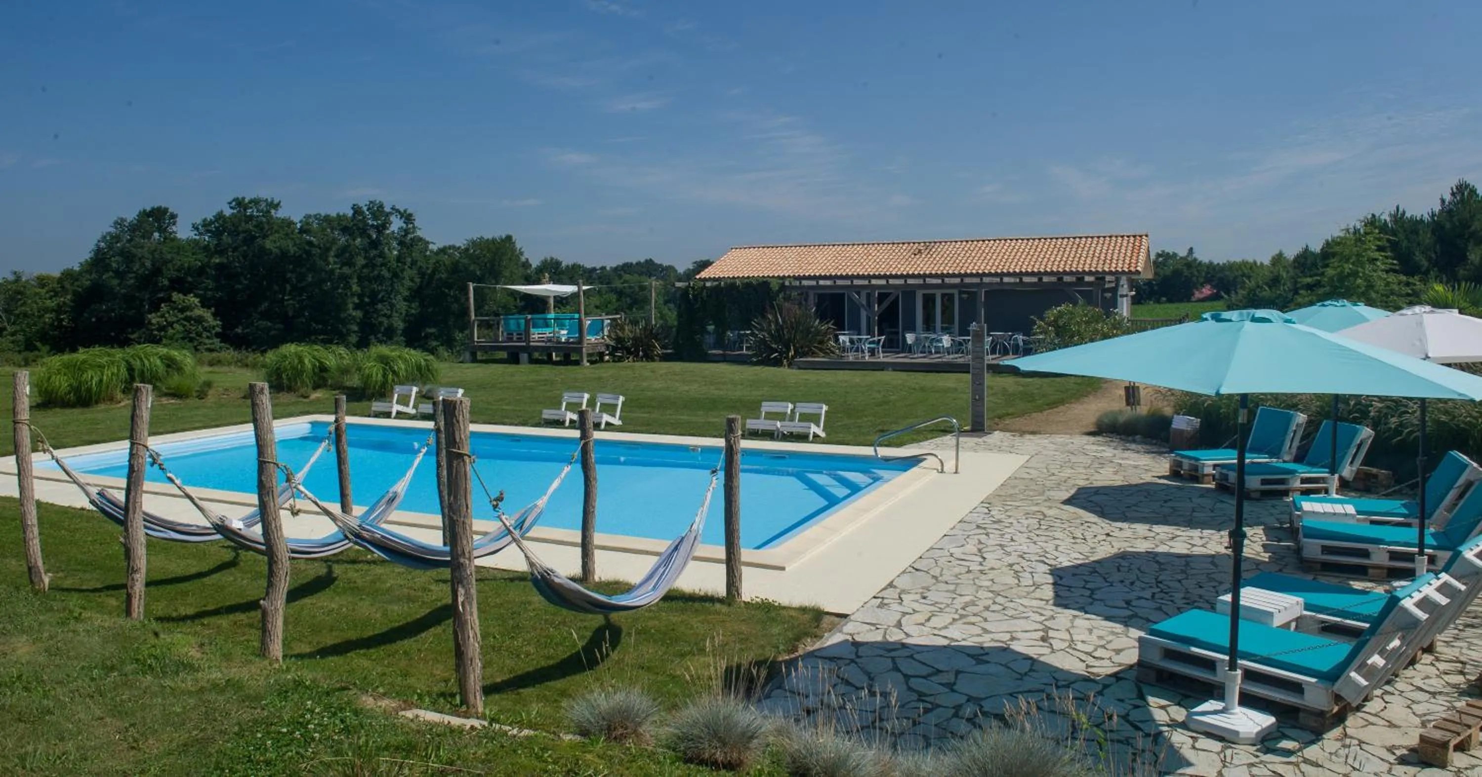 Pool view in La Petite Couronne, Ecolodge & Lofts