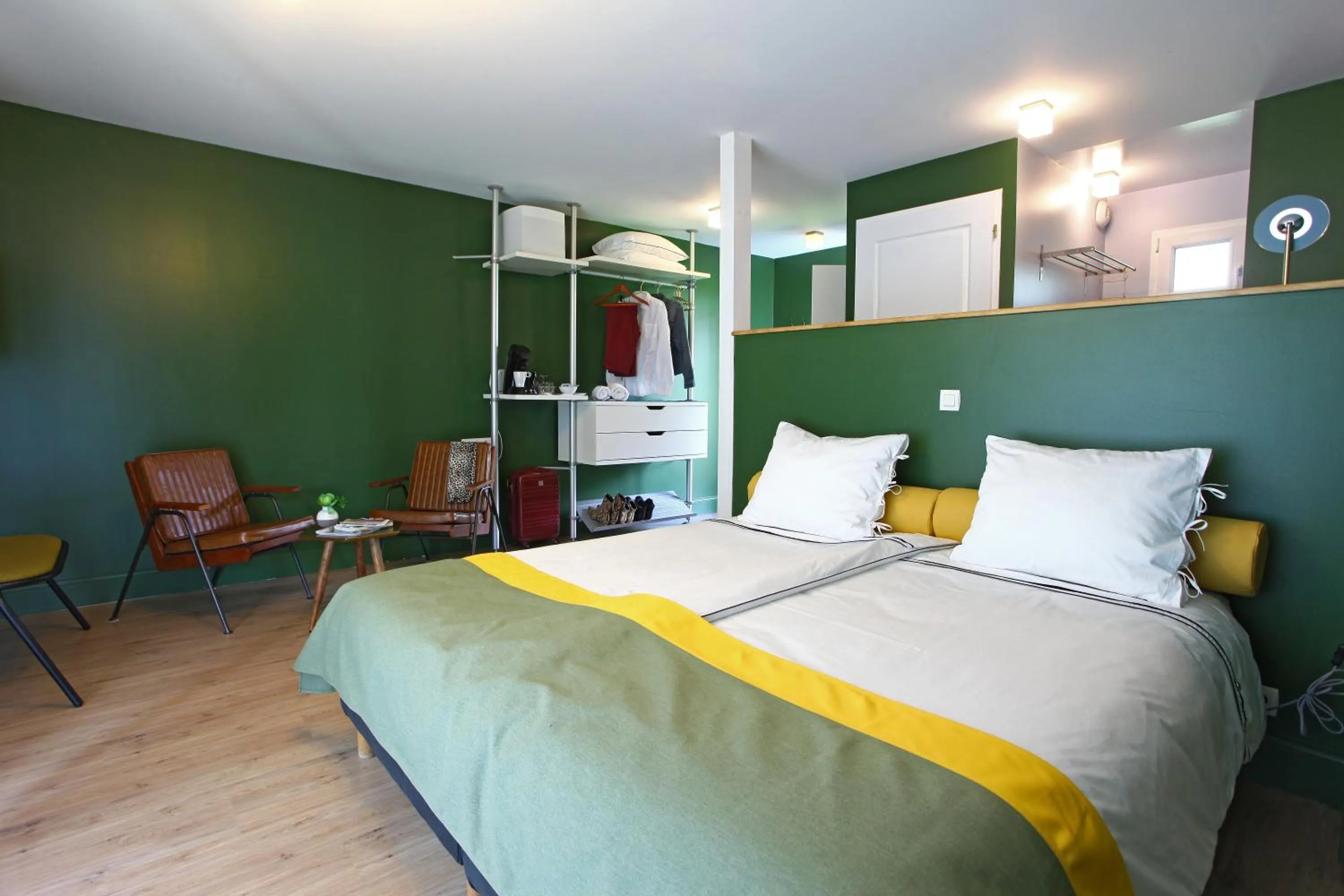 Bed in La Petite Couronne, Ecolodge & Lofts