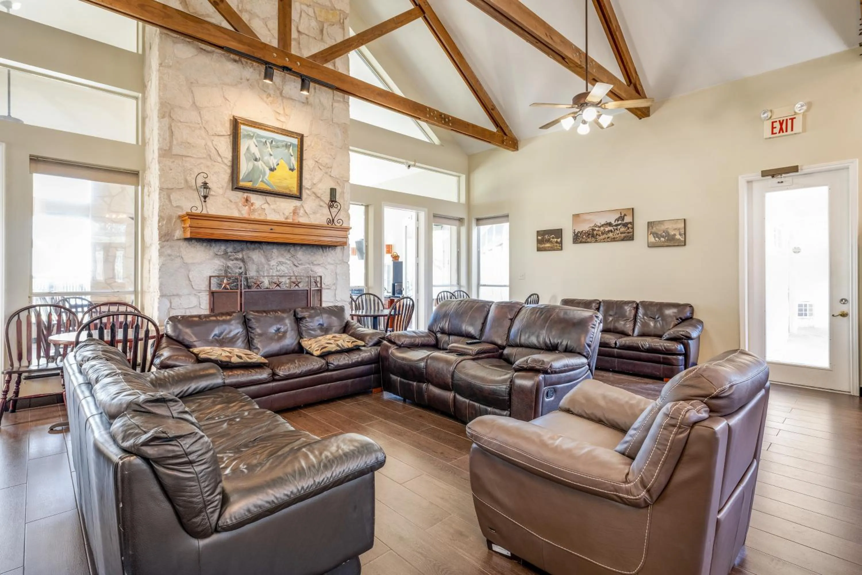 Seating area in Mountain Star Lodge