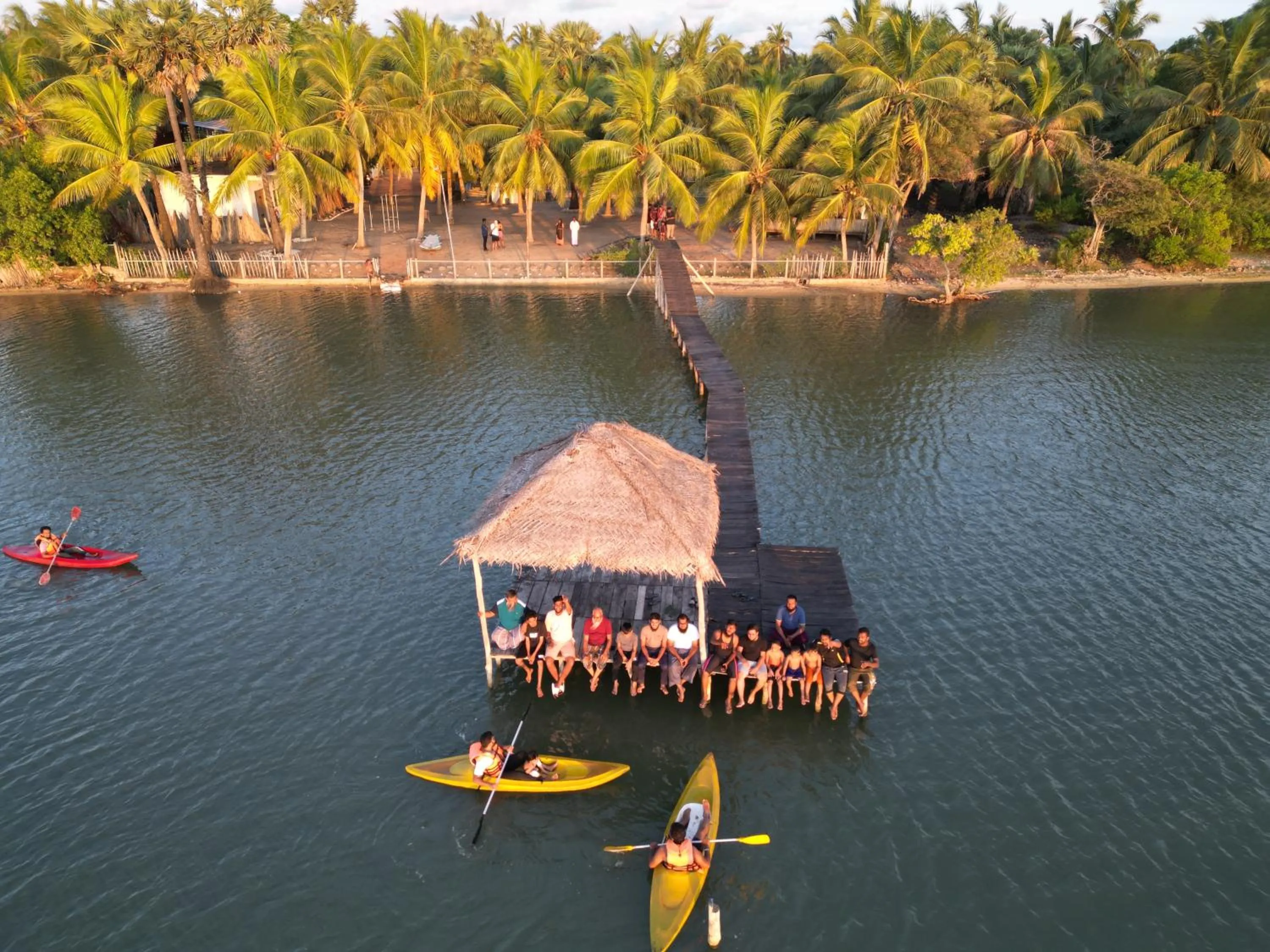 People in Valampuri Kite Resort