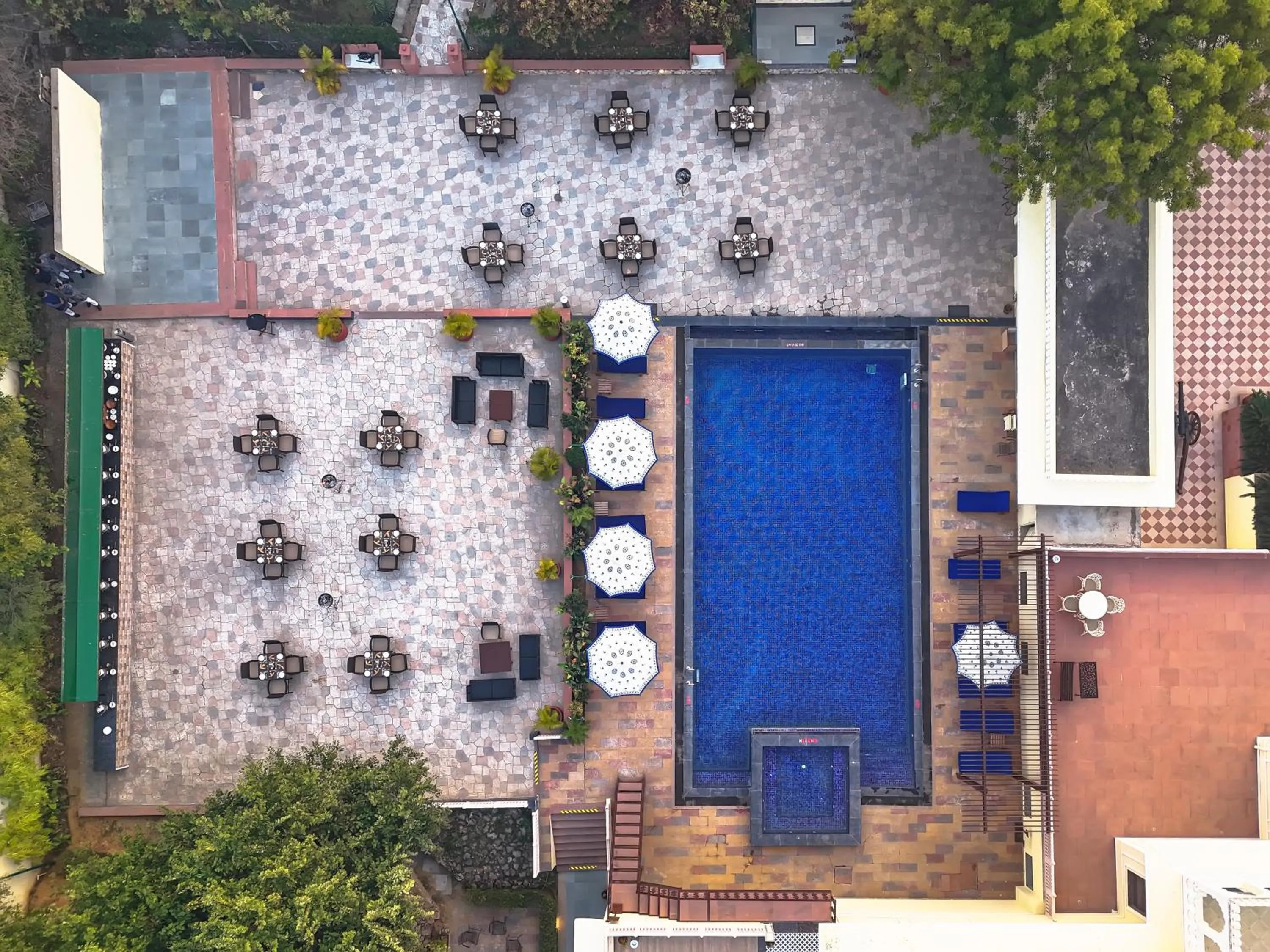 Swimming pool in The Tigress, Ranthambore