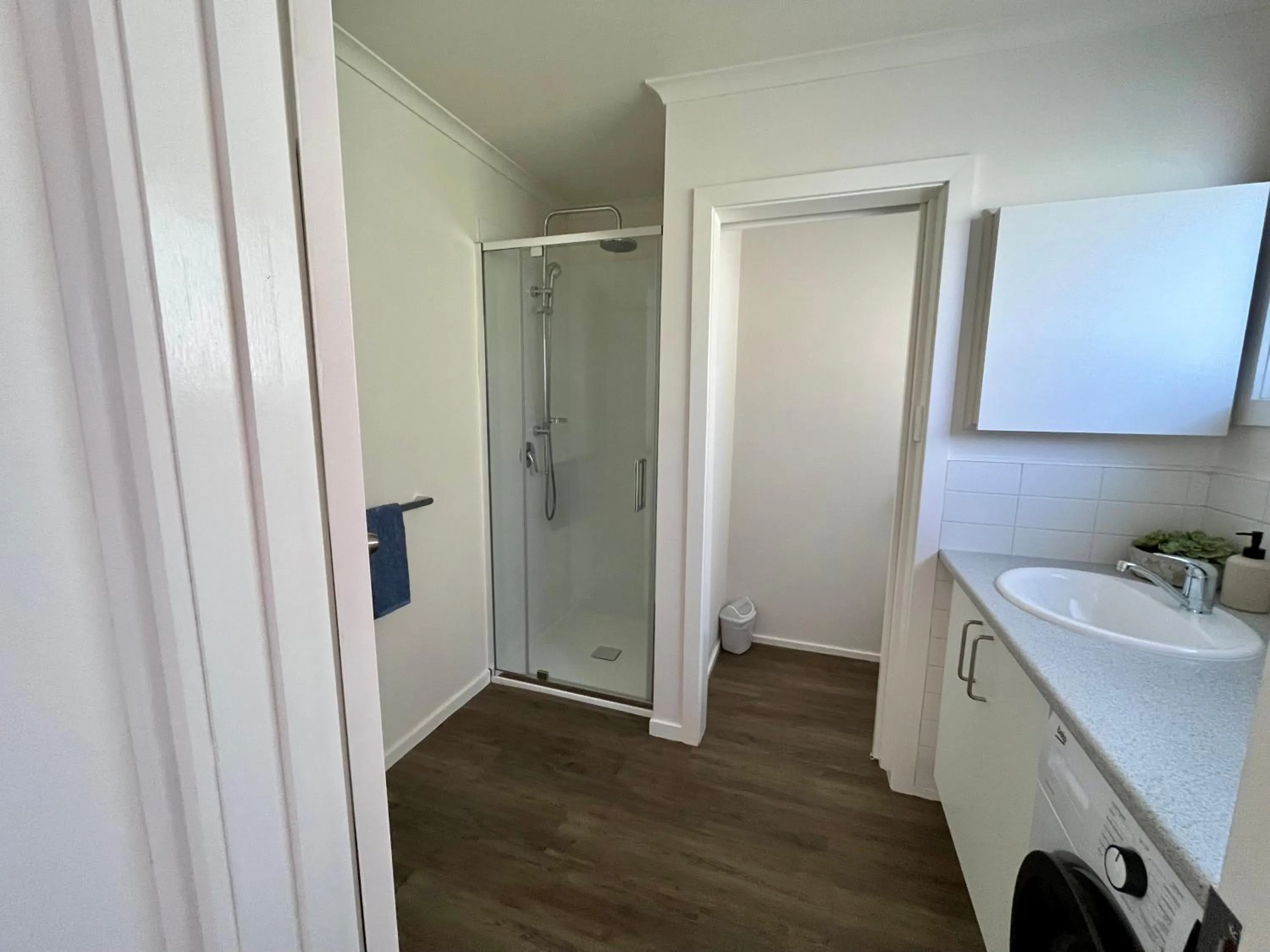 Shower in Gowings of Mallacoota