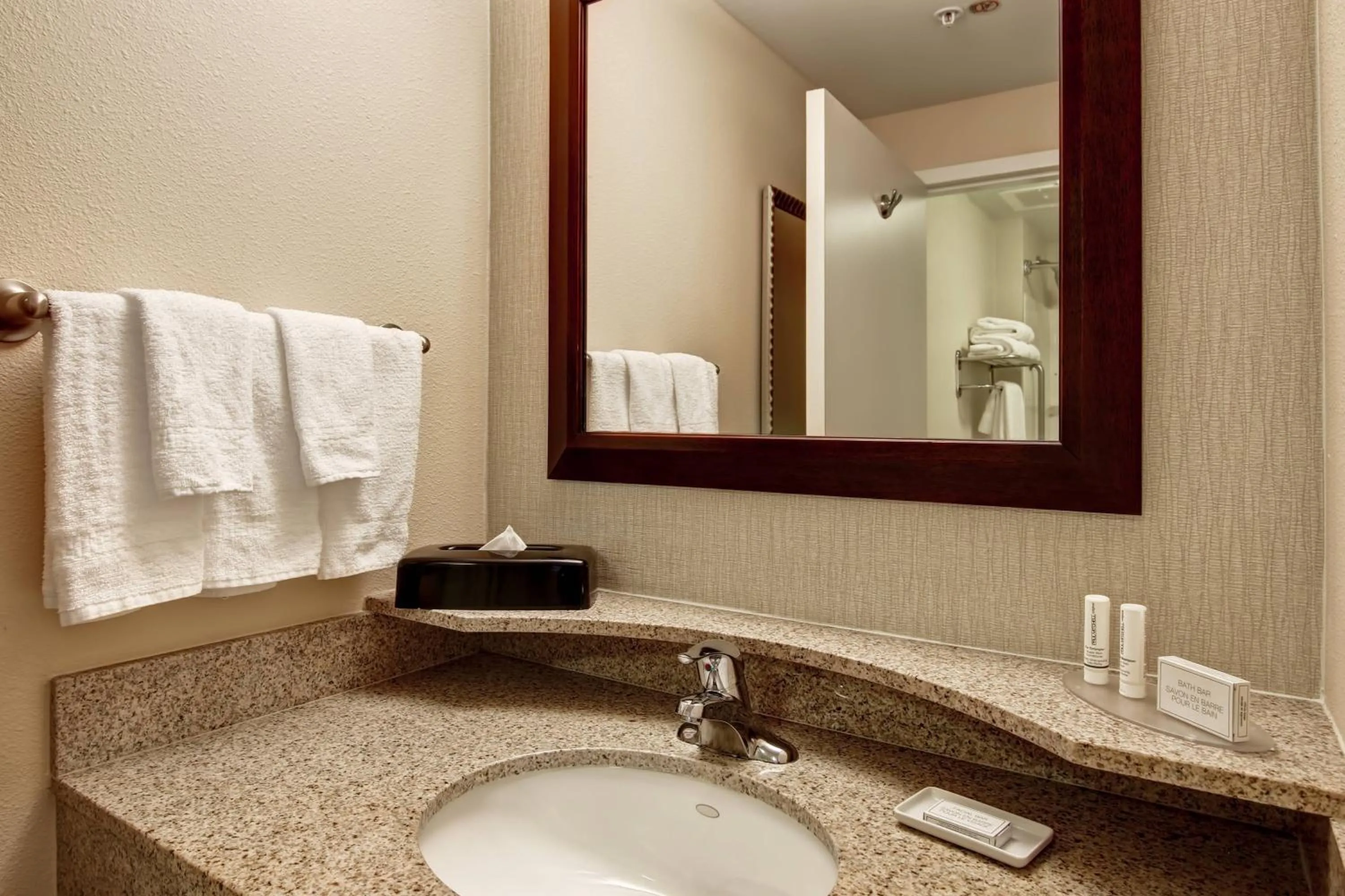 Bathroom in SpringHill Suites Fresno