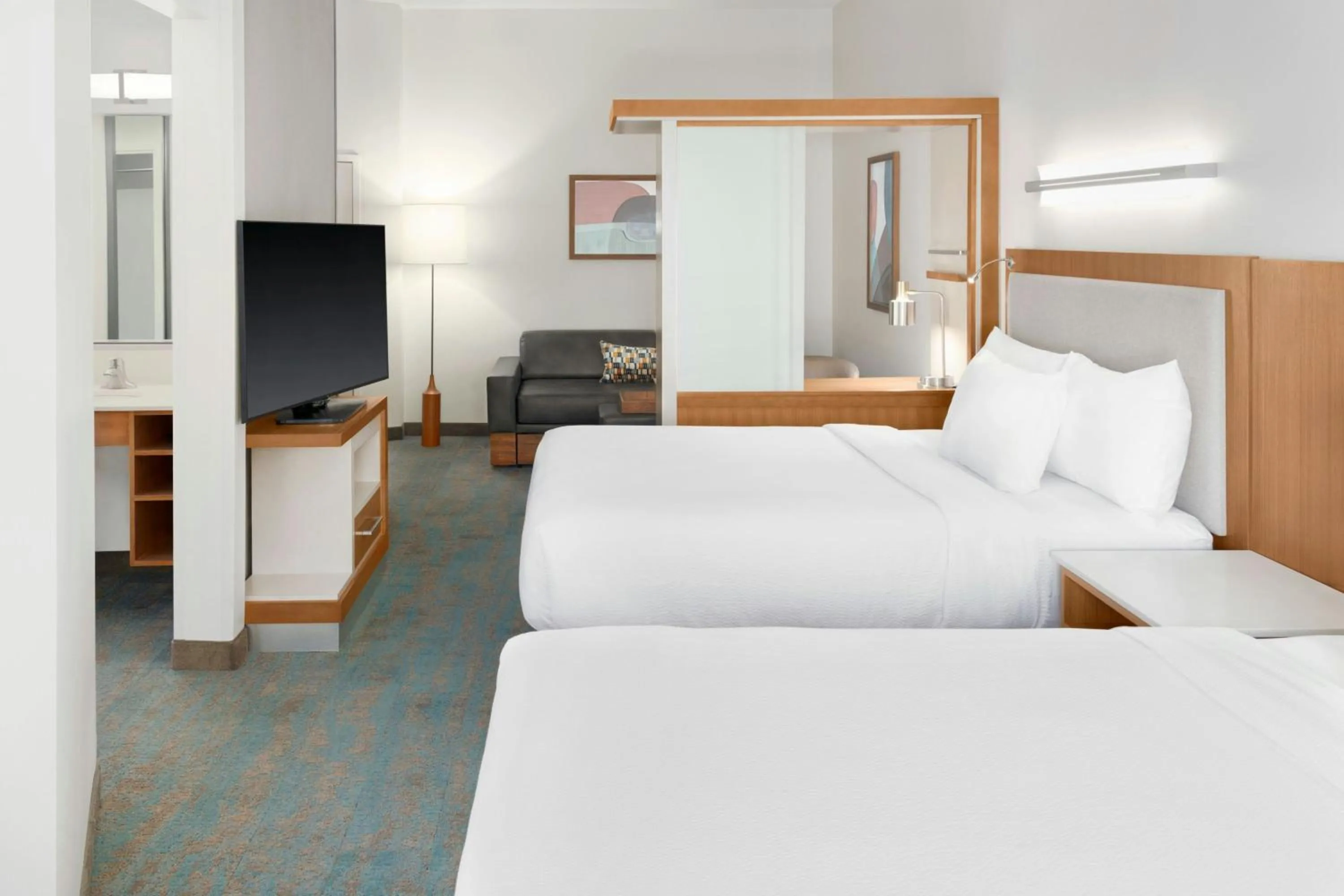 Photo of the whole room, Bed in SpringHill Suites Detroit Auburn Hills