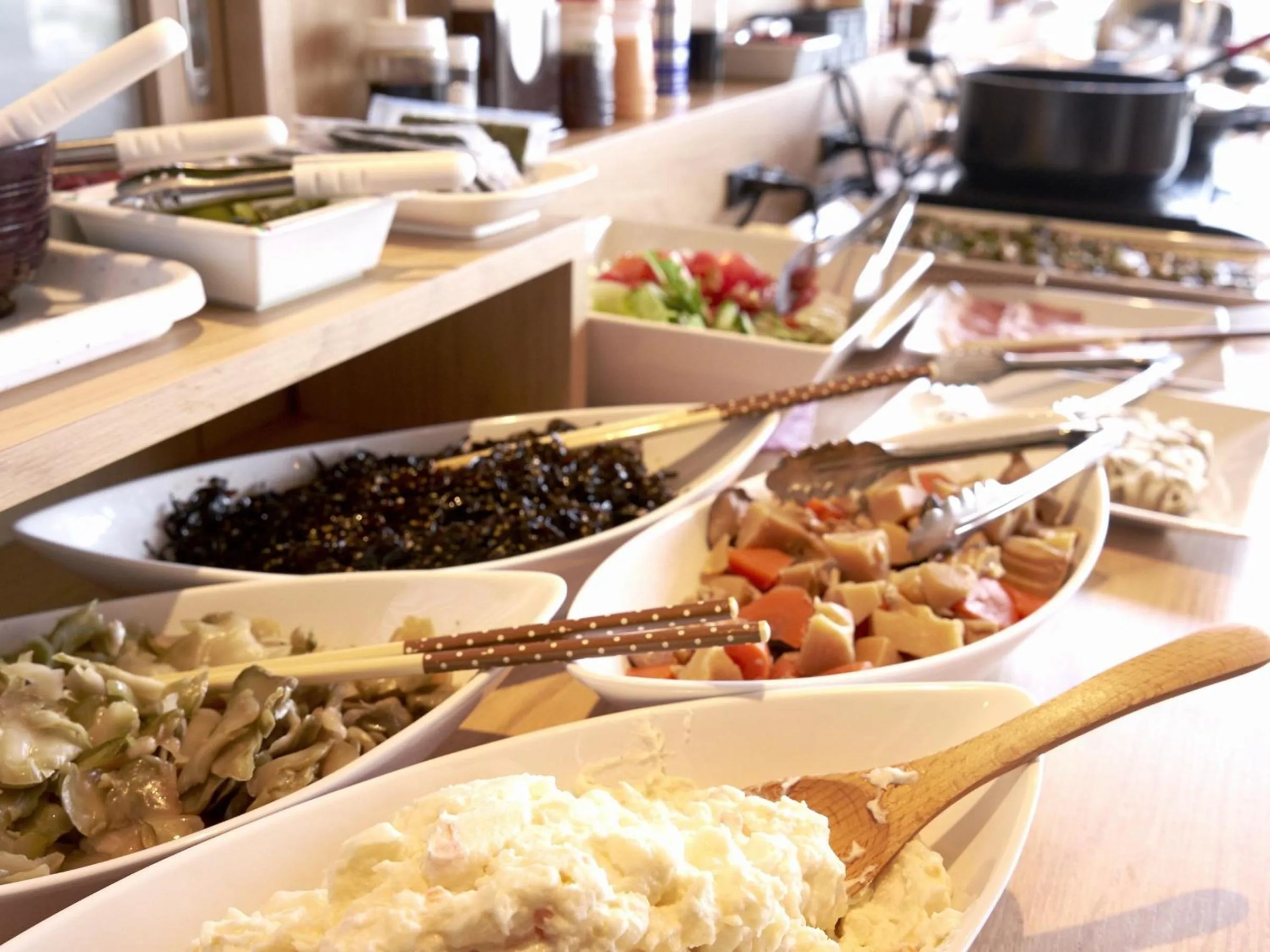 Buffet breakfast in Hotel Crown Hills Ueno Premier