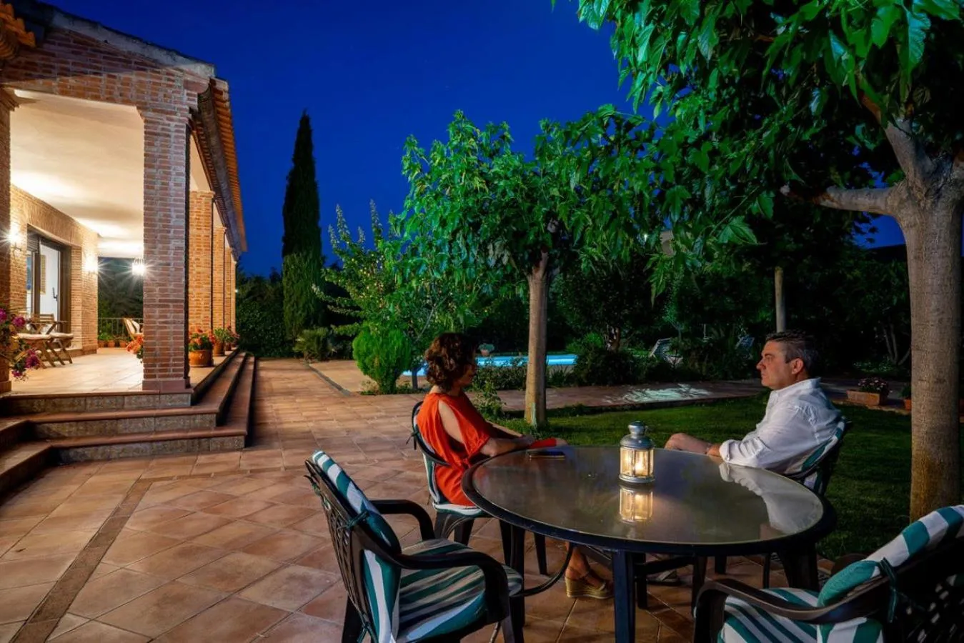 Garden view in Villa Marín Toledo