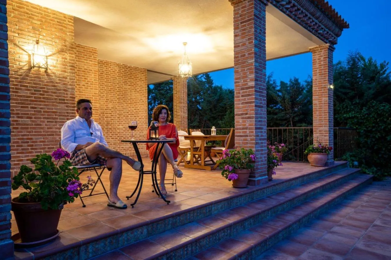 Garden view in Villa Marín Toledo