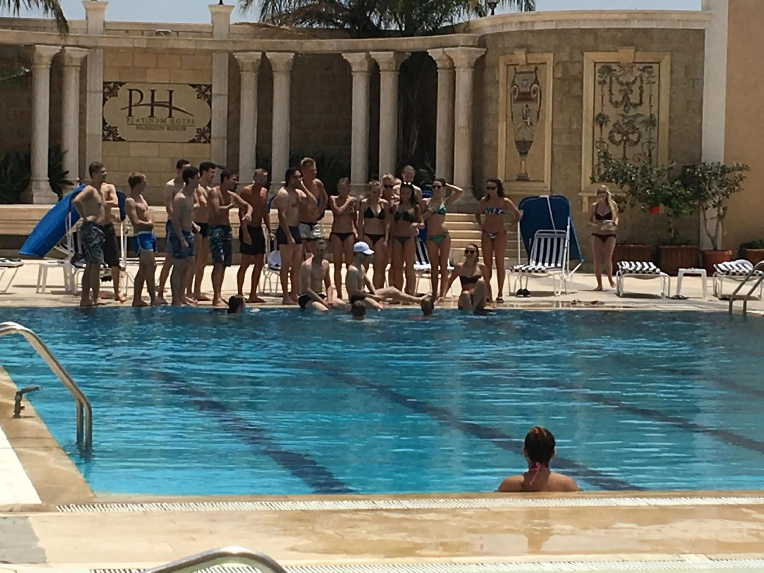 Swimming pool in Platinum Hotel