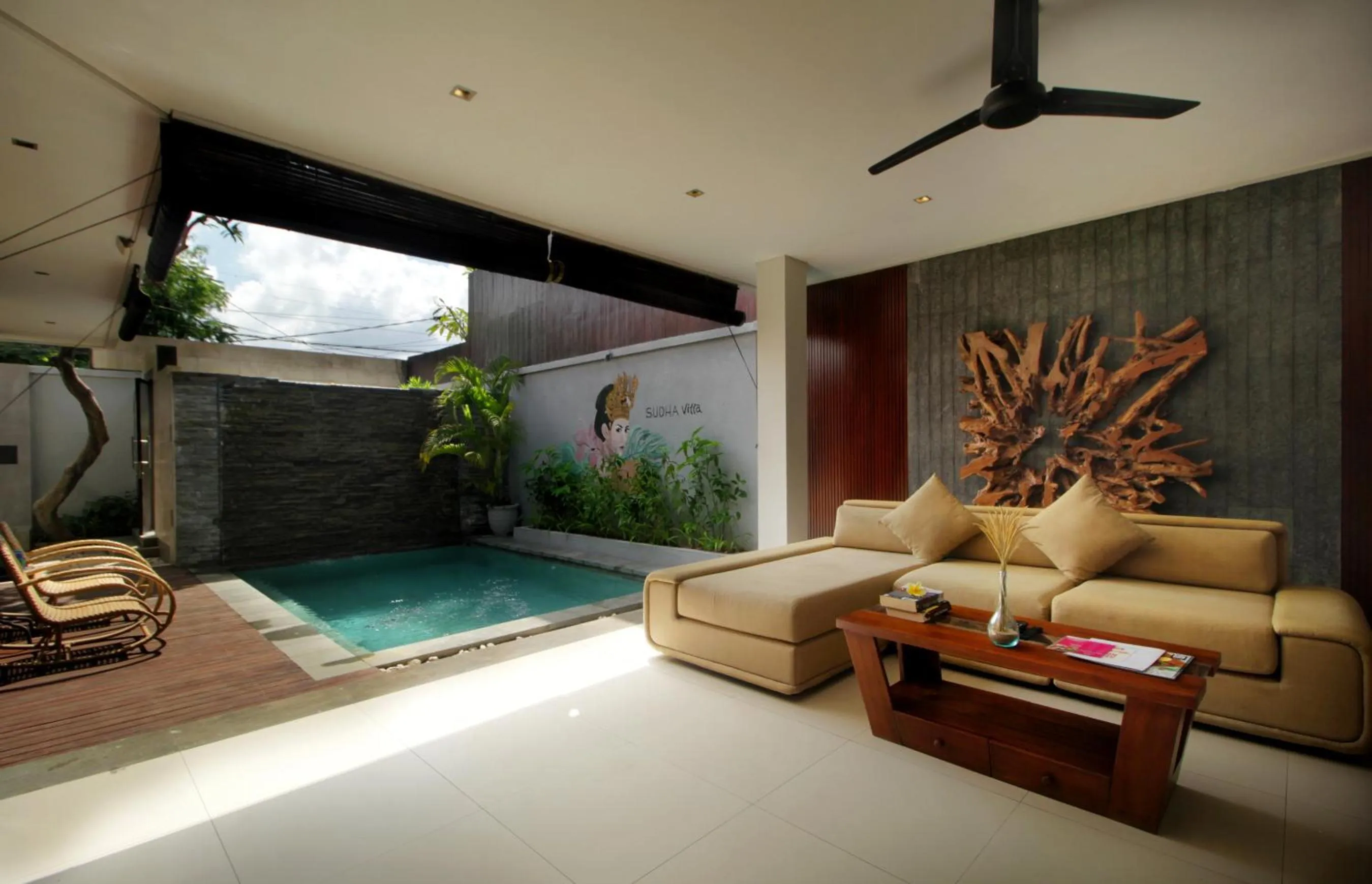 Living room in Sudha Villa Bali Baik-Baik