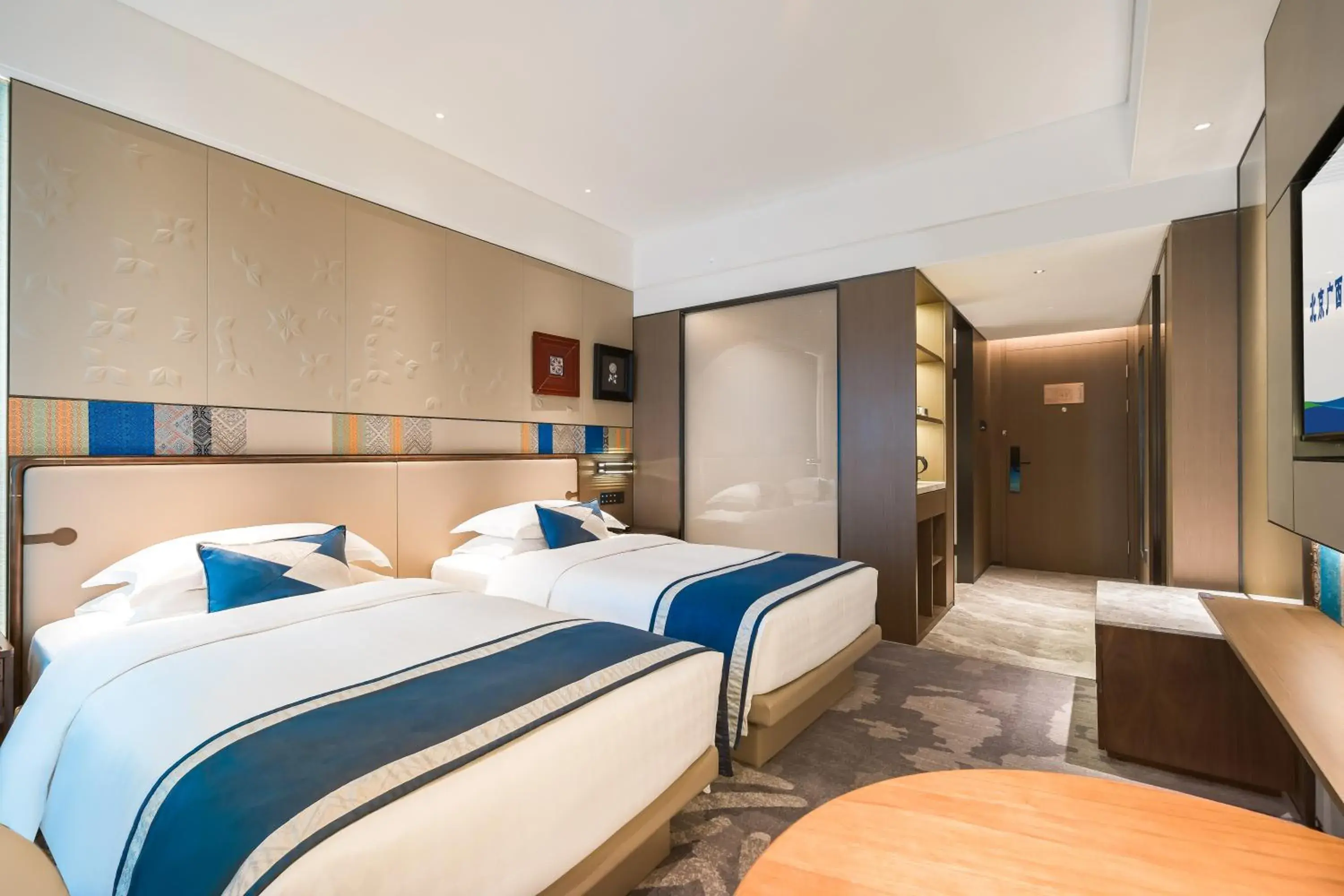 Twin Room with Private Bathroom in Beijing Guangxi Hotel Twin Room with Private Bathroom in Beijing Guangxi Hotel