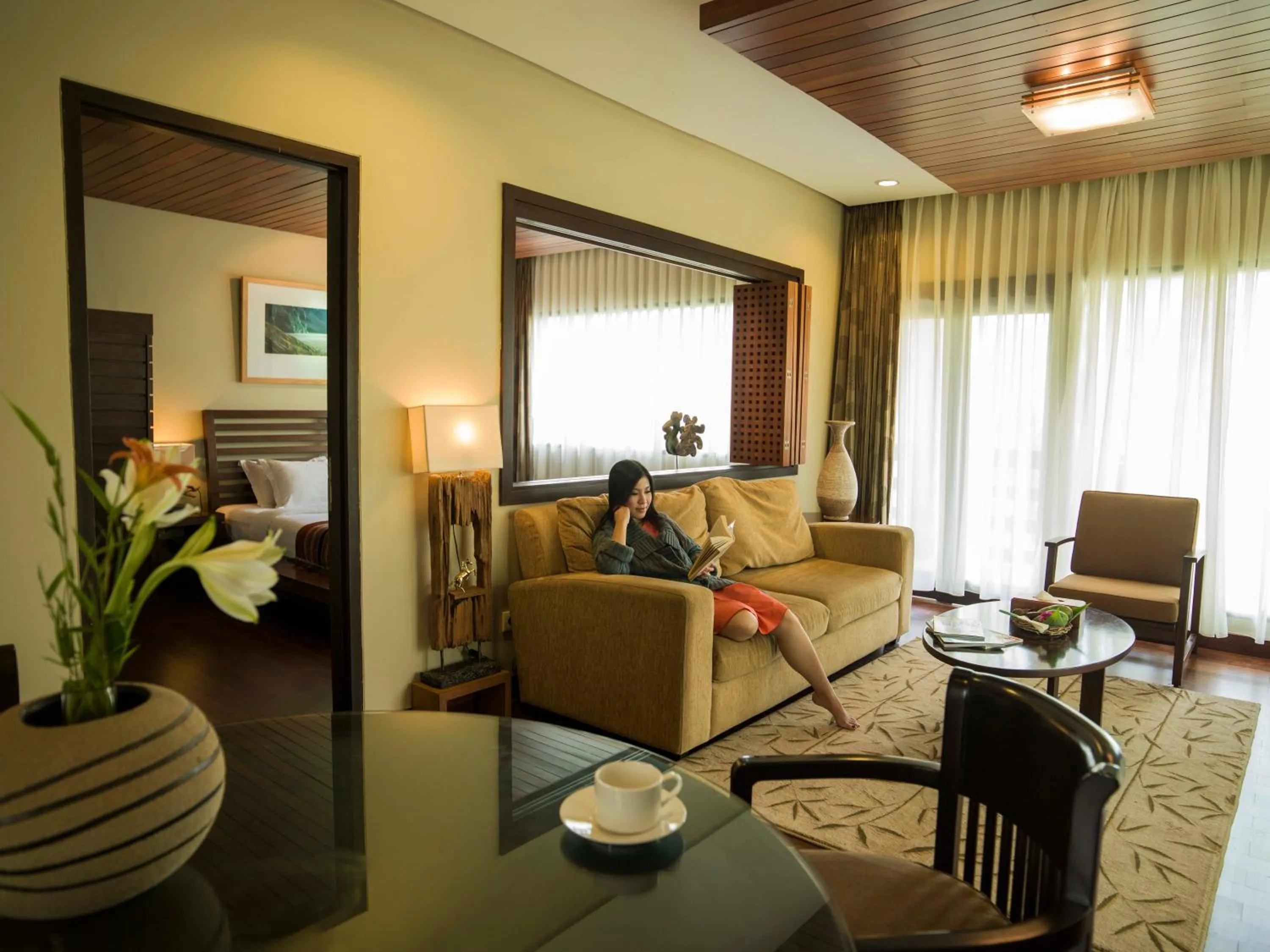 Living room in Jiwa Jawa Resort Bromo