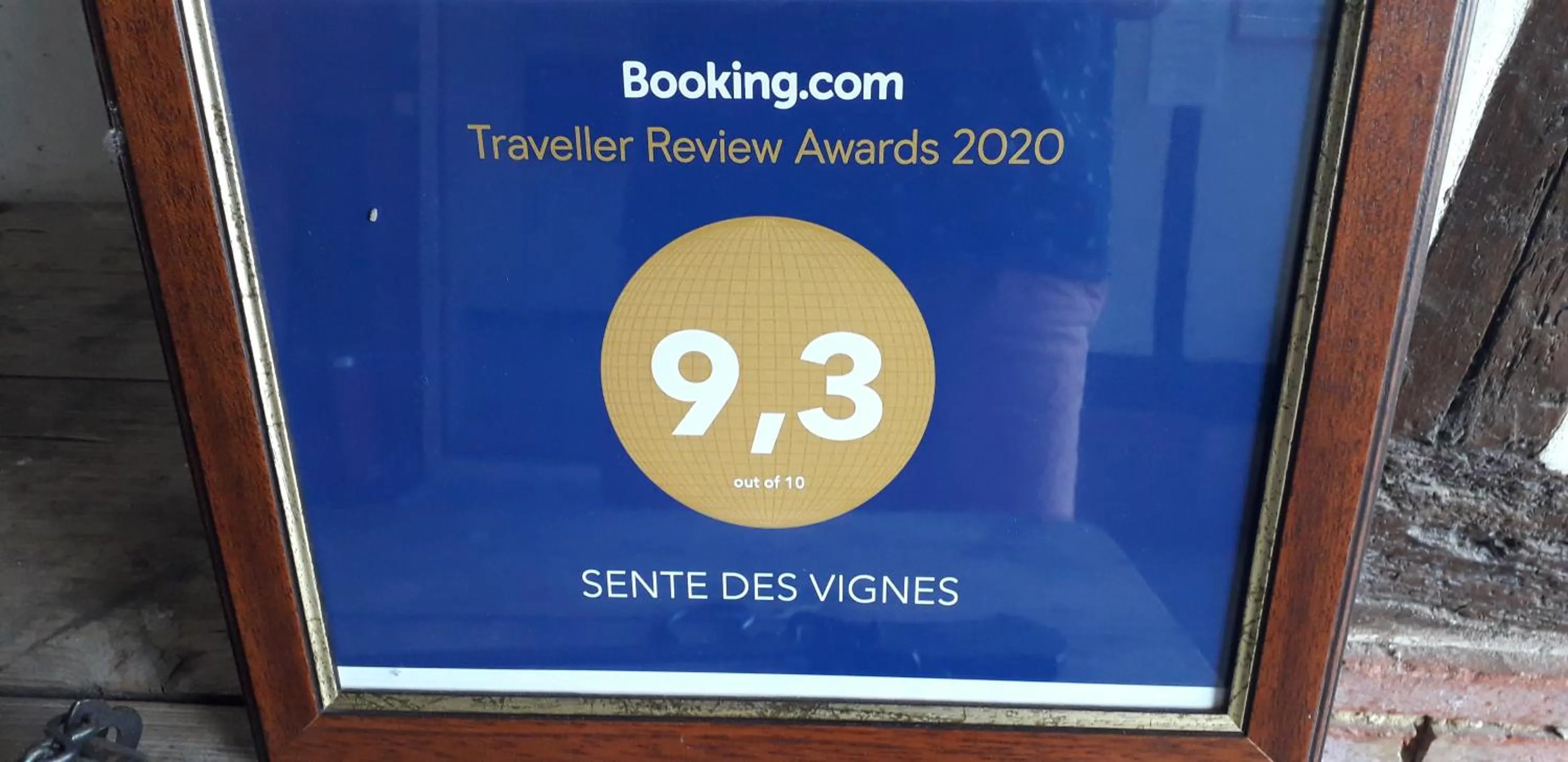 Certificate/Award in La Sente des Vignes