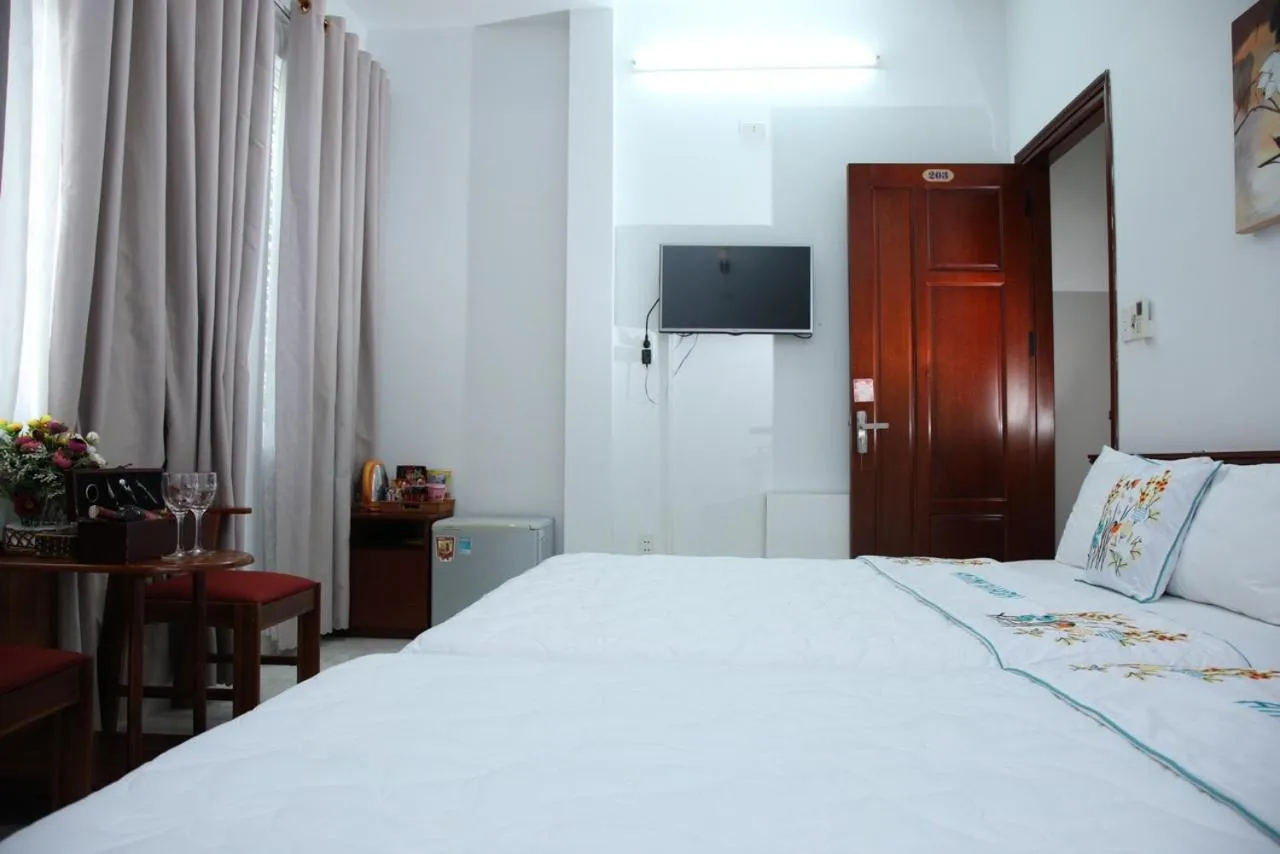 Bed in An Bình Tài Hotel