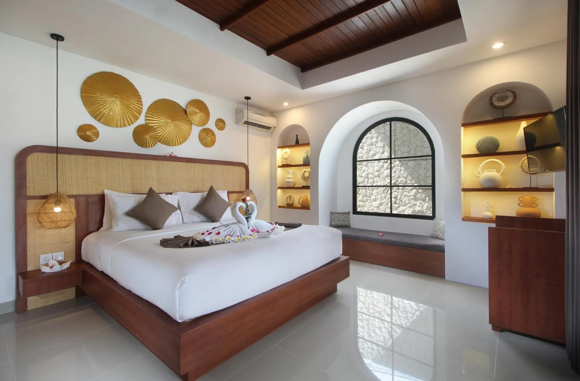 Bedroom, Bed in Sudha Villa Bali Anyelir