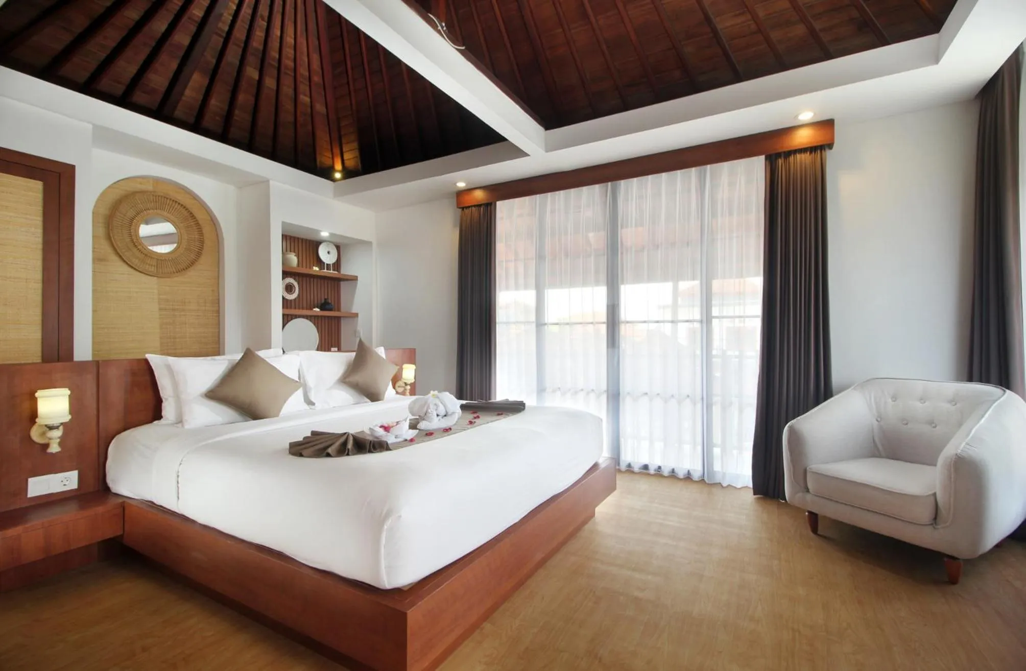 Bedroom, Bed in Sudha Villa Bali Anyelir