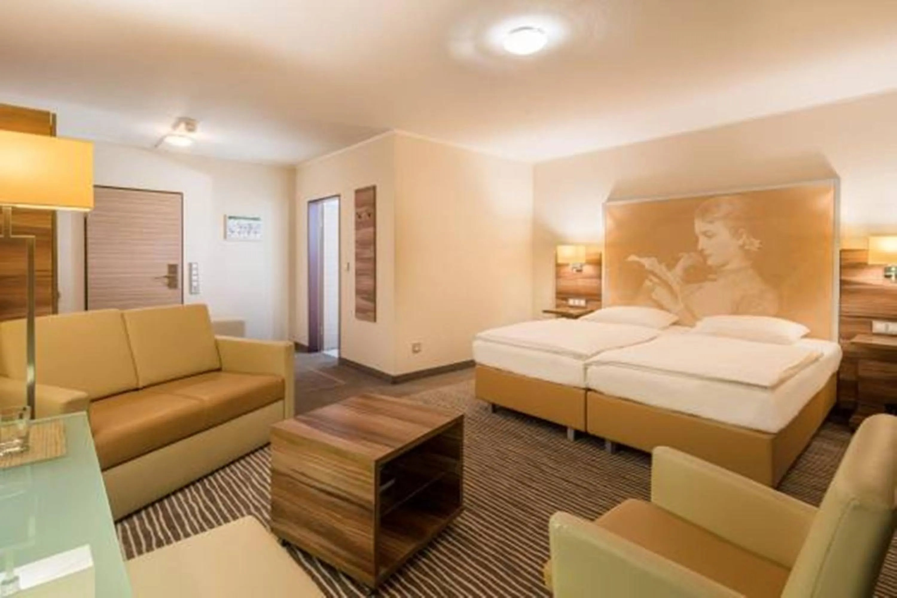 Bed in Balland's Hotel & Restaurant