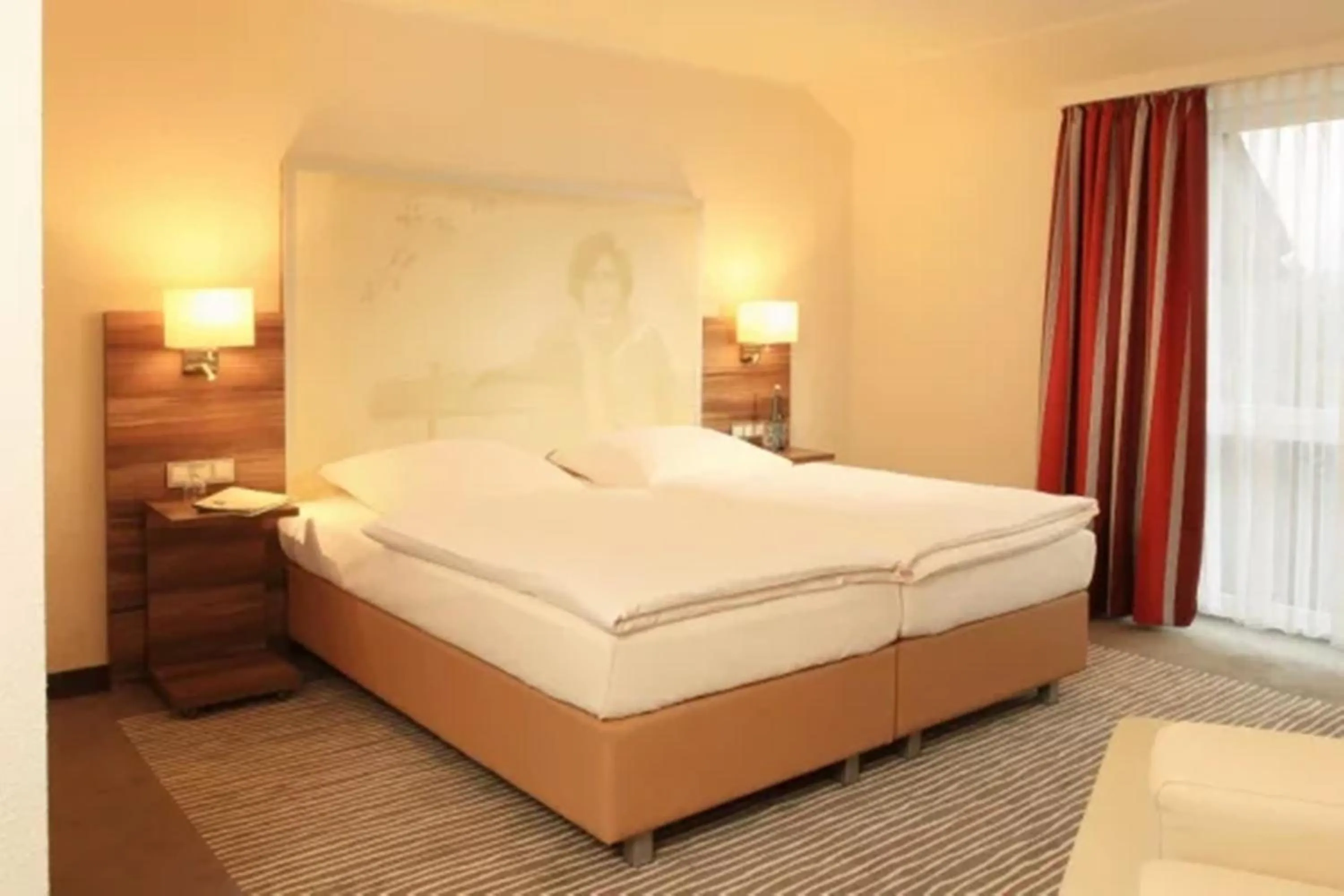 Bed in Balland's Hotel & Restaurant