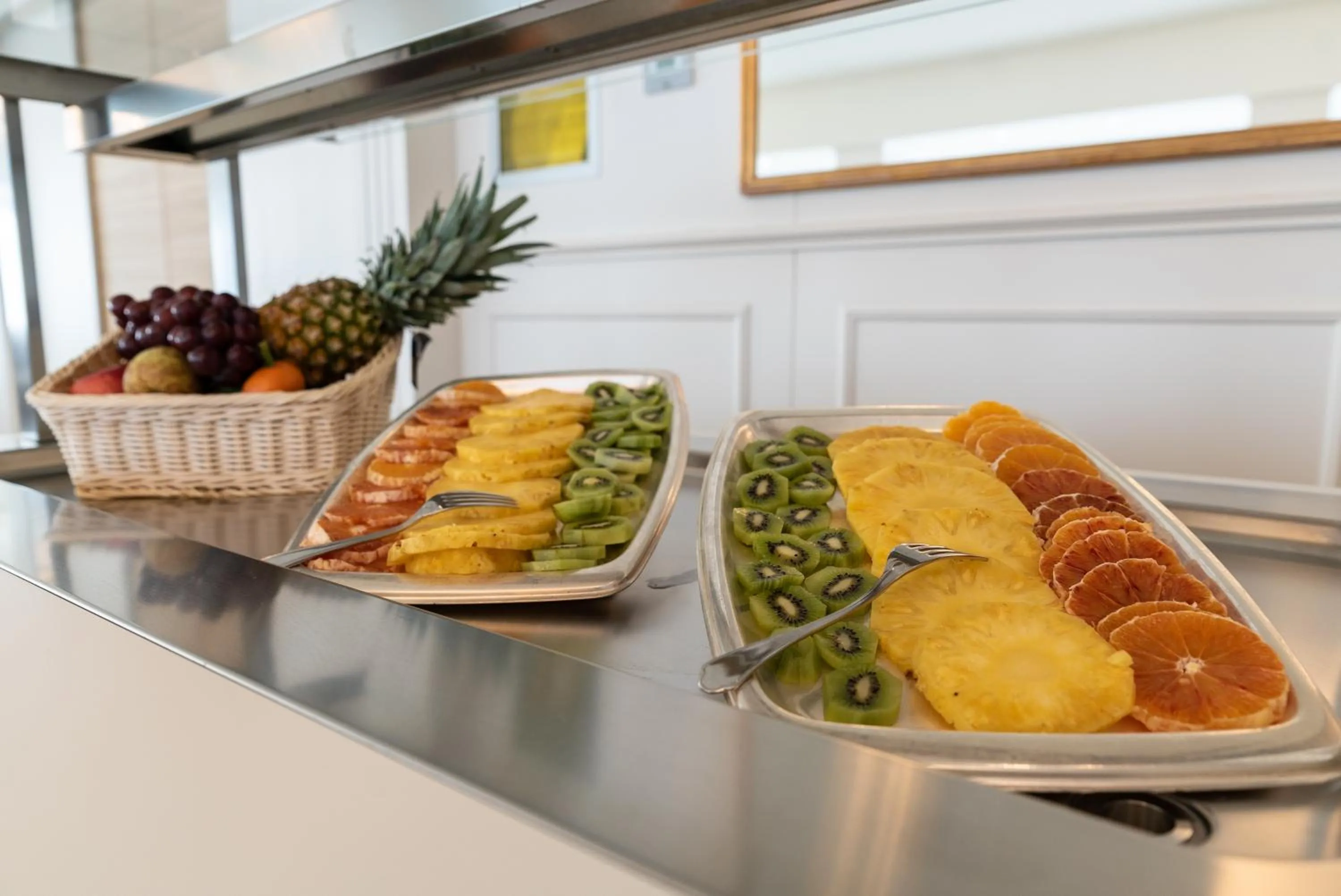 Buffet breakfast in Cristallo Wellness Hotel