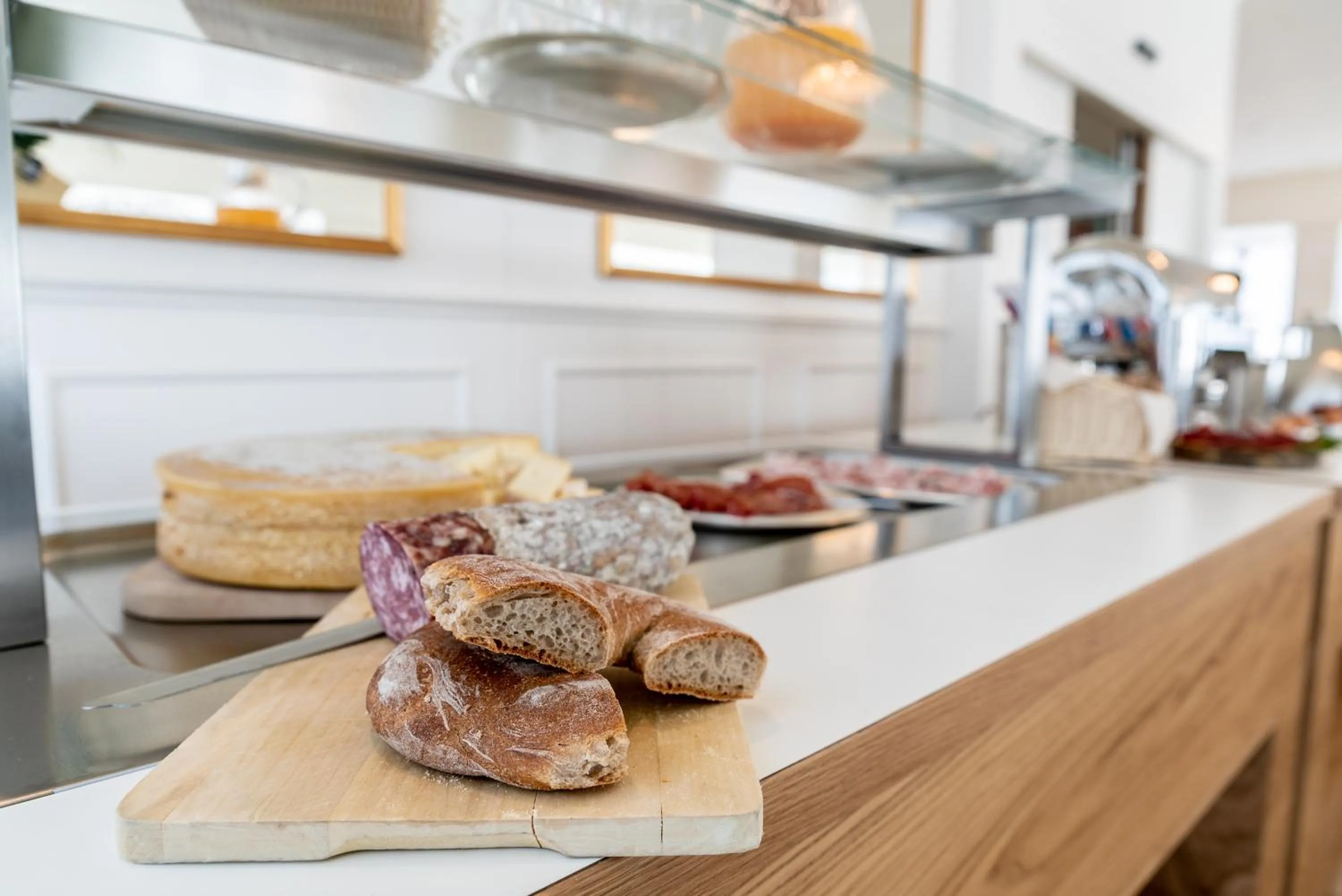 Buffet breakfast in Cristallo Wellness Hotel