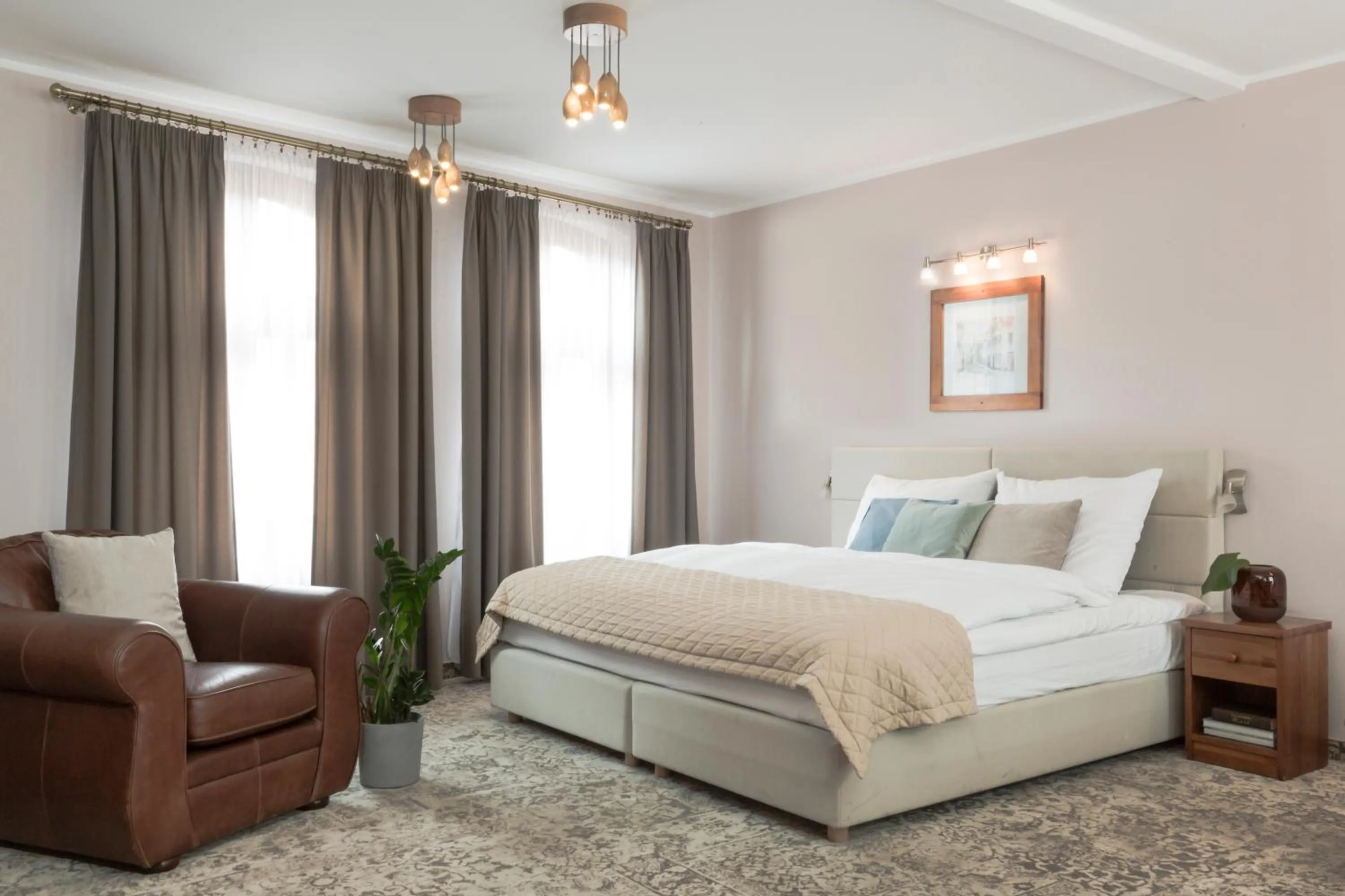 Bed in Hotel Karczma Chełmińska