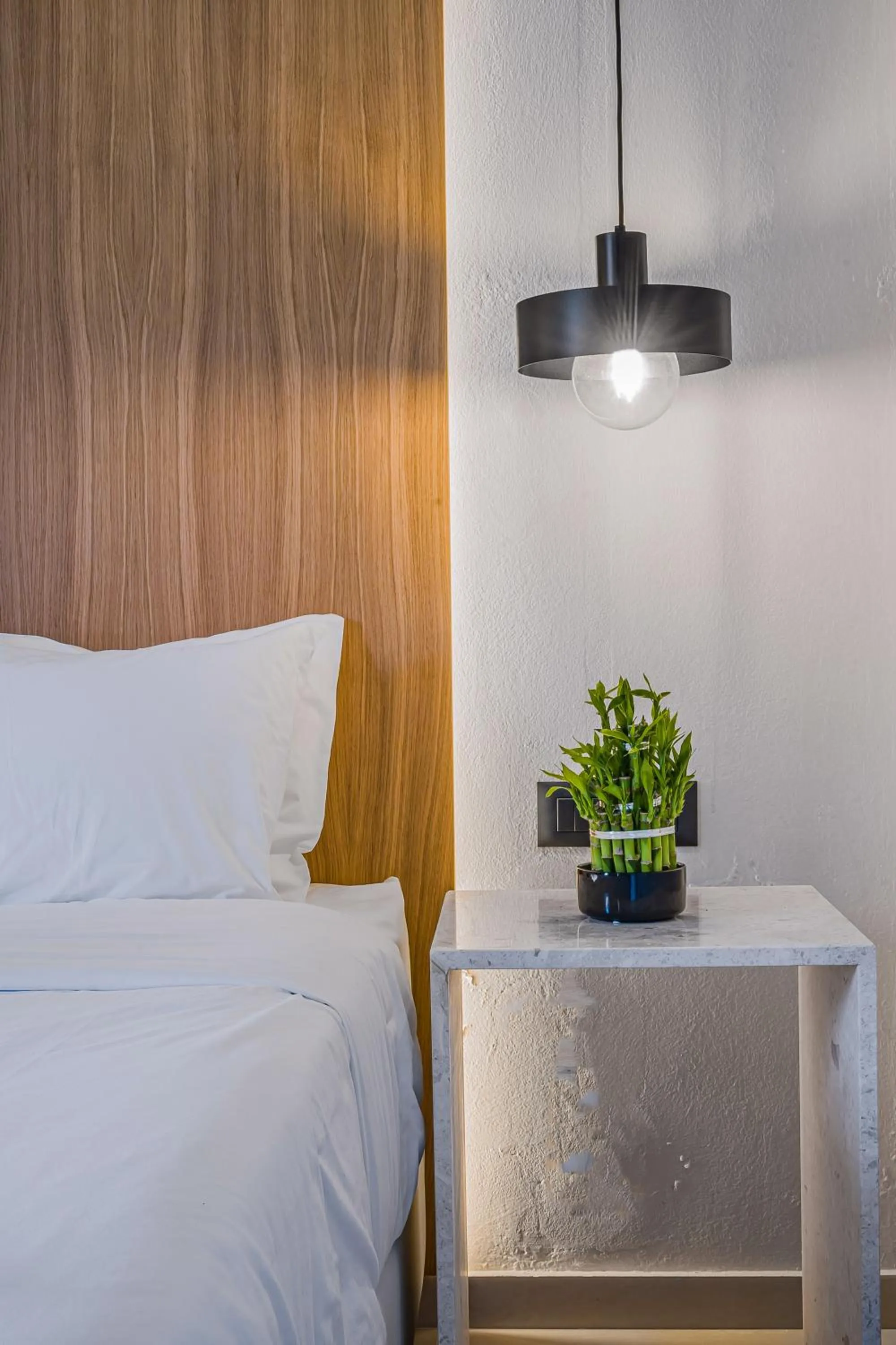 Property building, Bed in Notos Heights Hotel & Suites