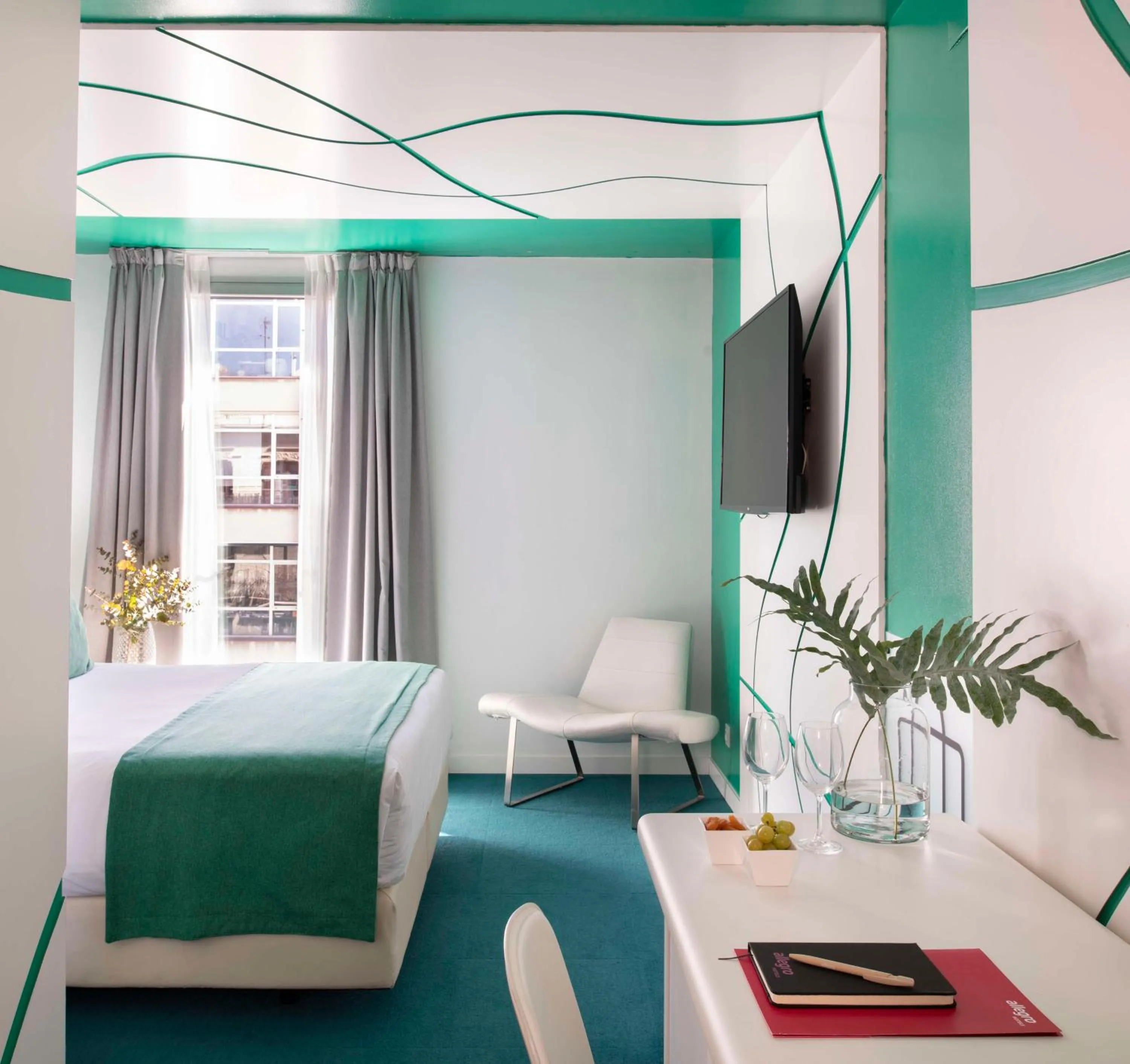 Bedroom, Bed in Allegro Barcelona