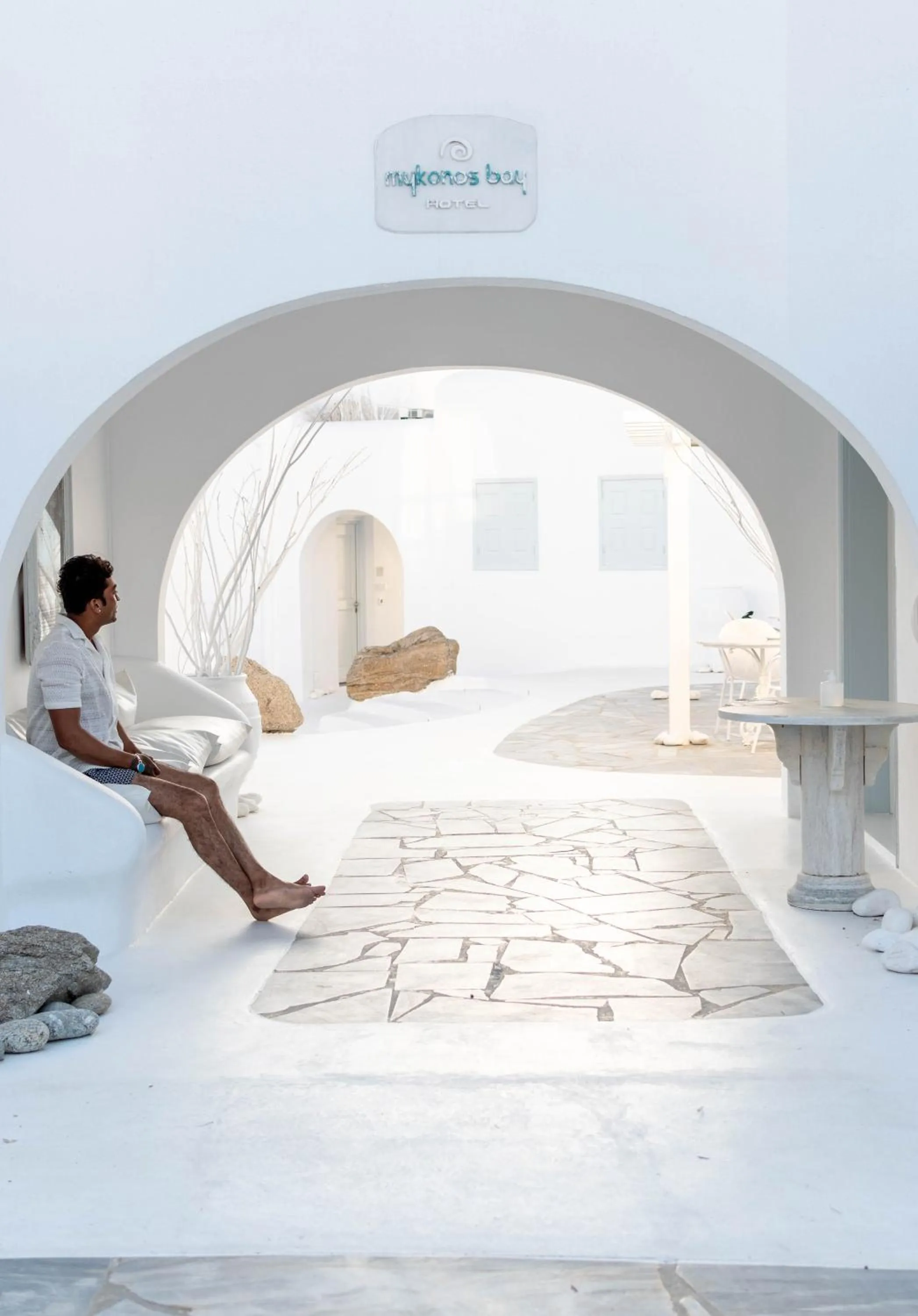 Property building, Bed in Mykonos Bay Resort & Villas