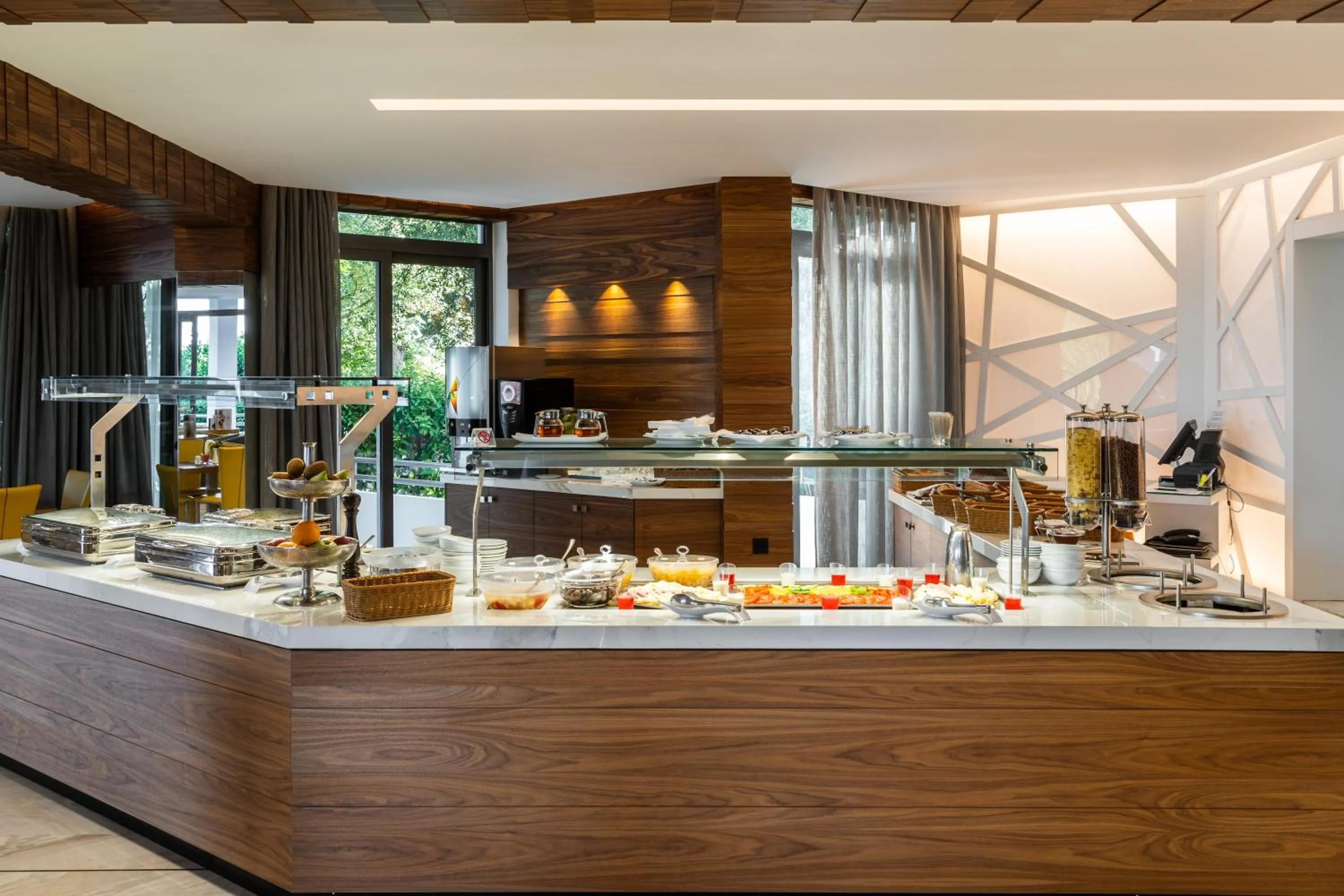 Buffet breakfast in Poseidon Hotel