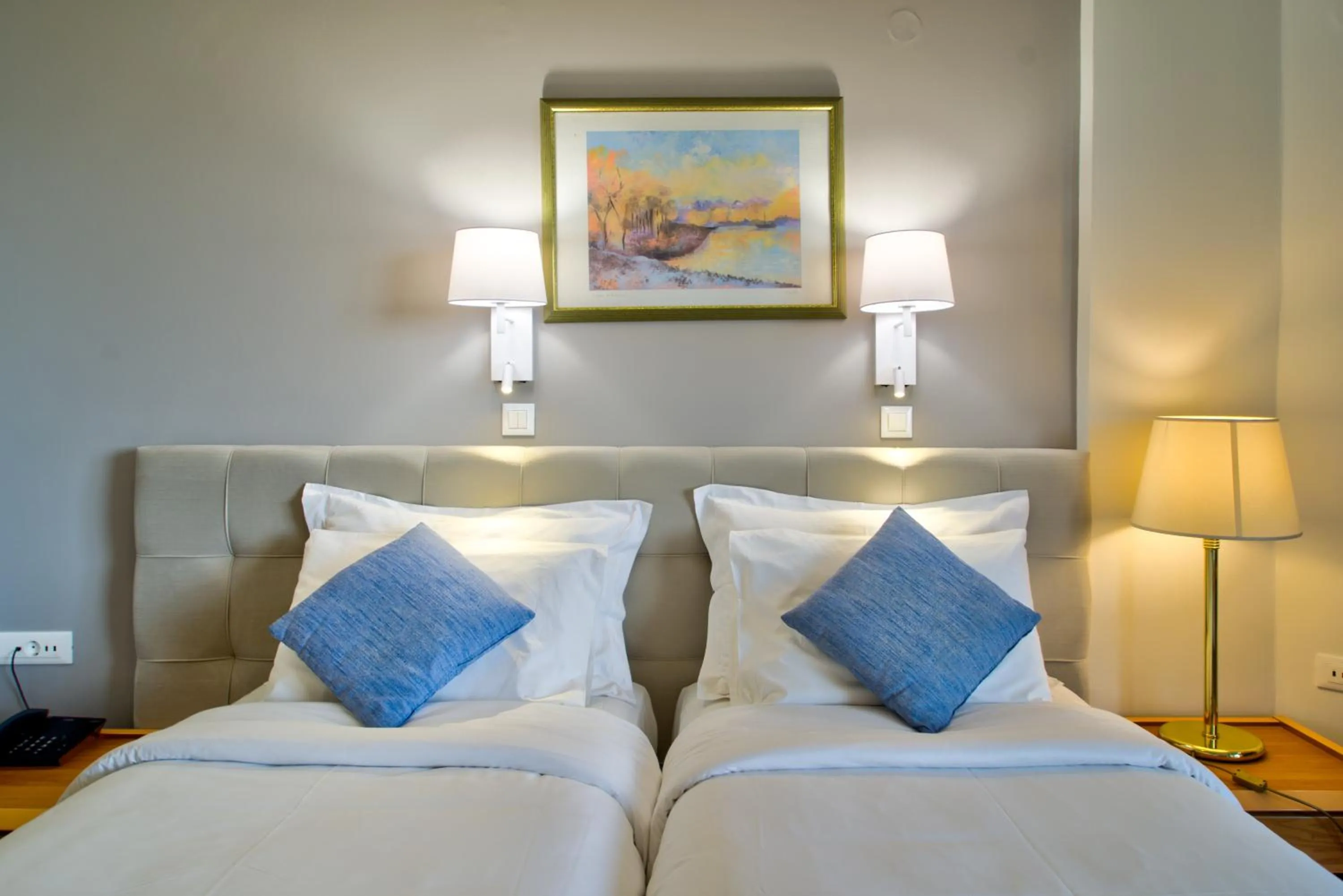 Bed in Poseidon Hotel