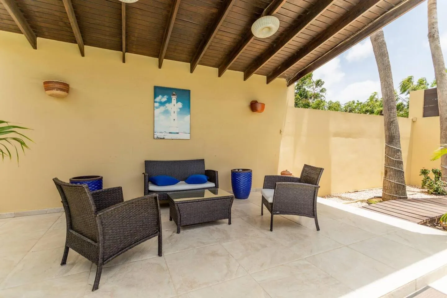Seating area in Juanedu Suites