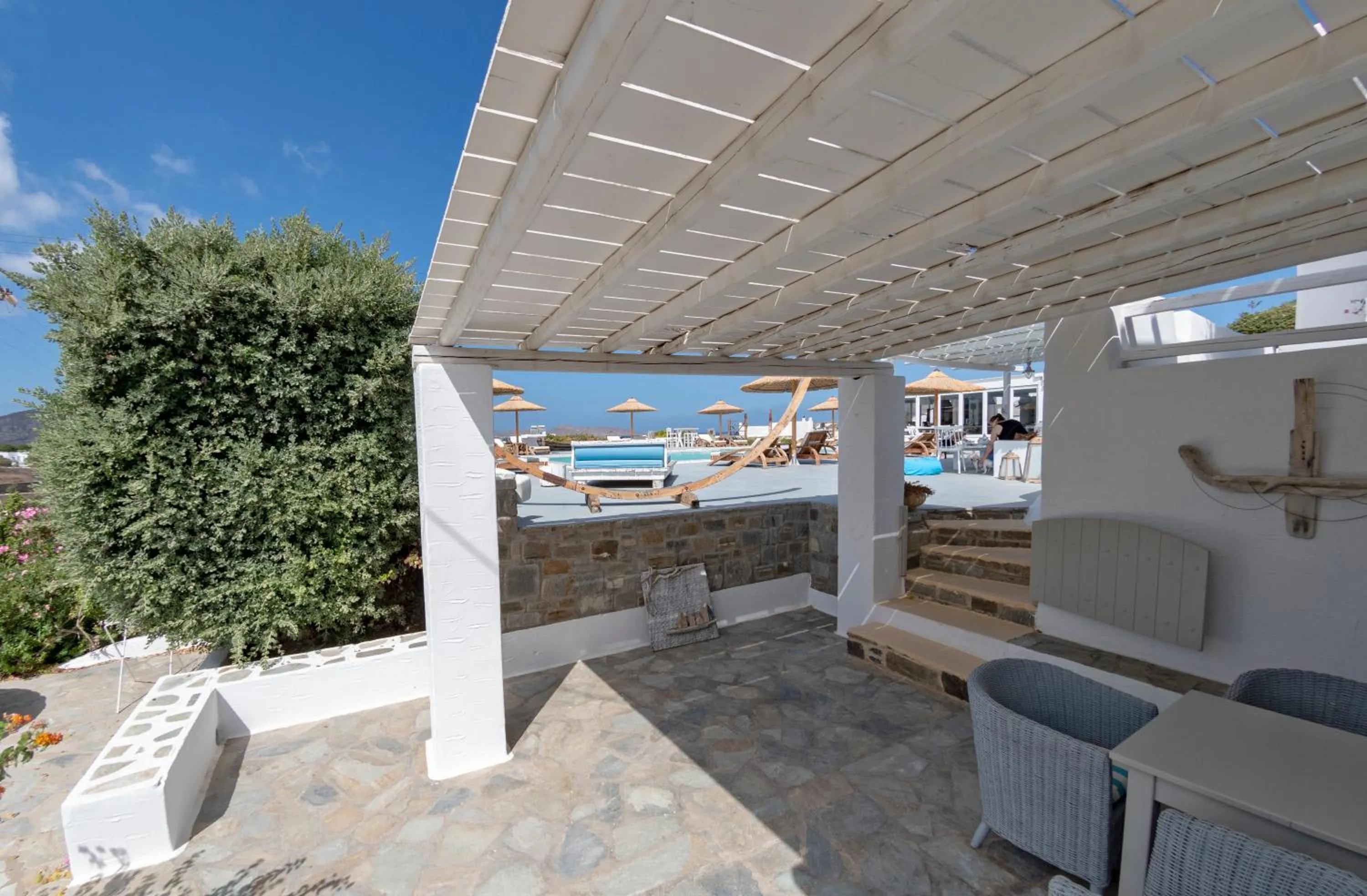 Pool view in Anemoi Resort