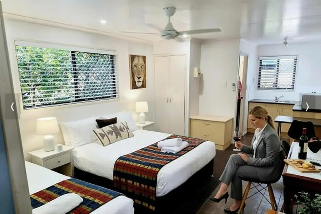 Bed in Central Studio Accommodation