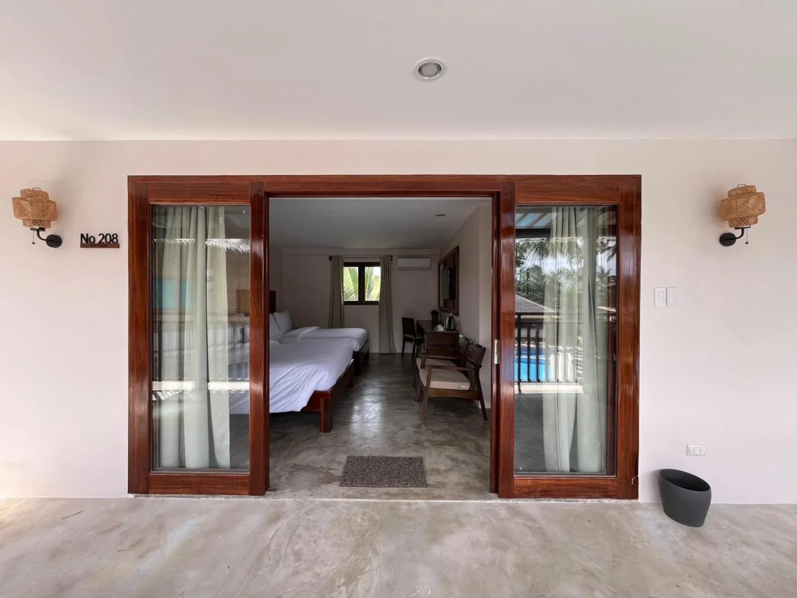 Bed in Ferra Resort Siargao