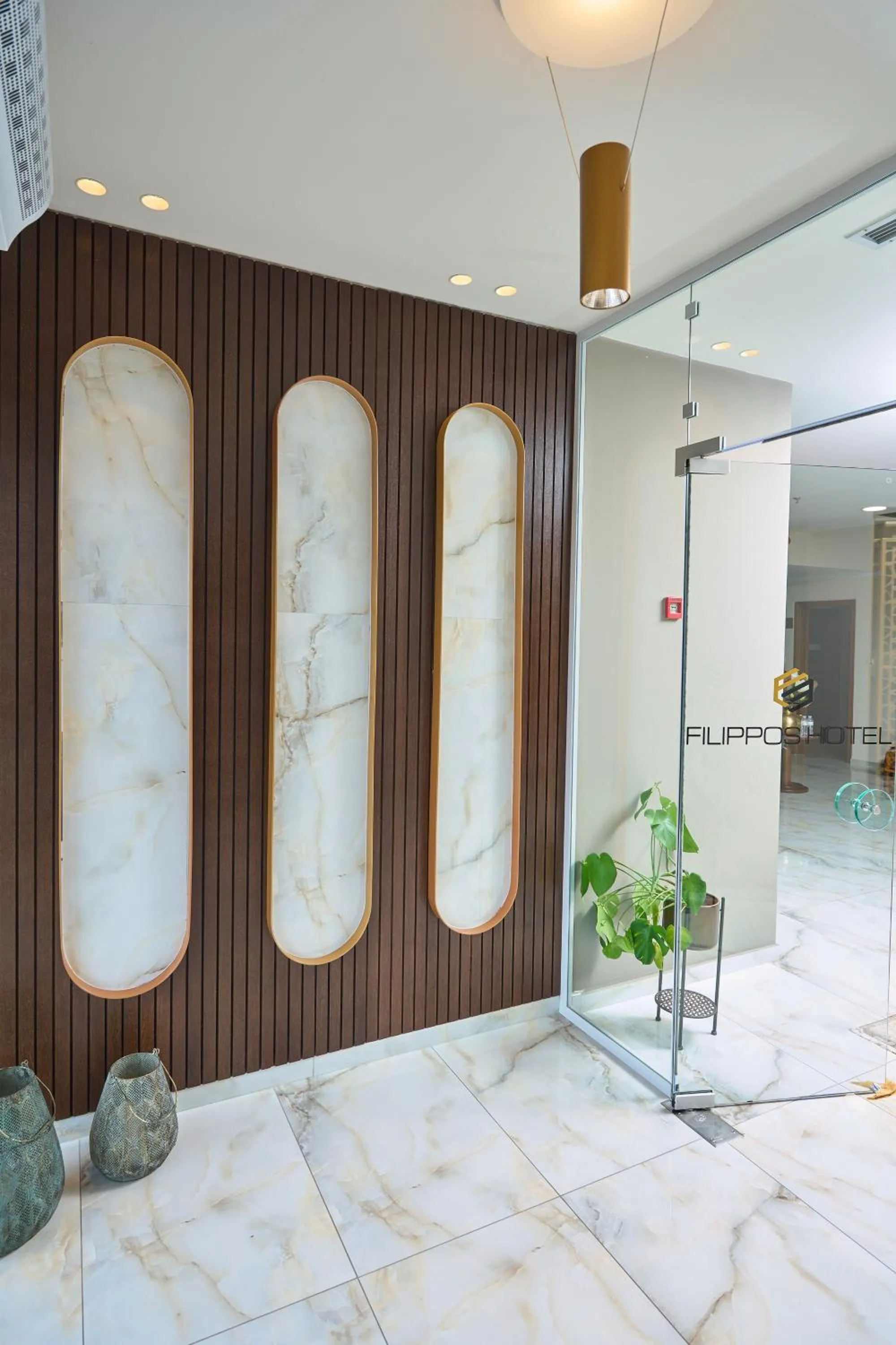 Facade/entrance in Filippos Hotel