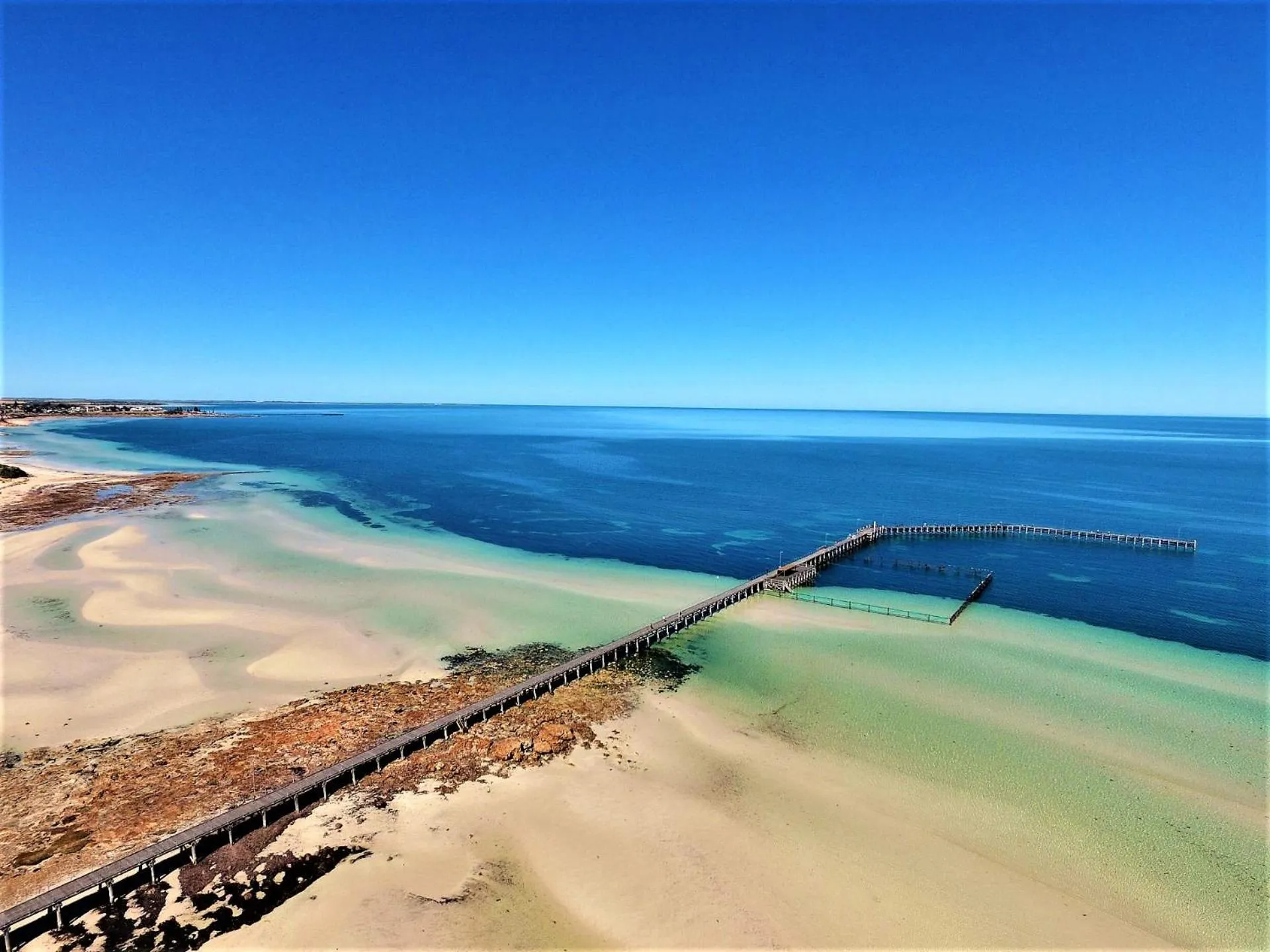 Sea view in Moonta Bay Holiday Park