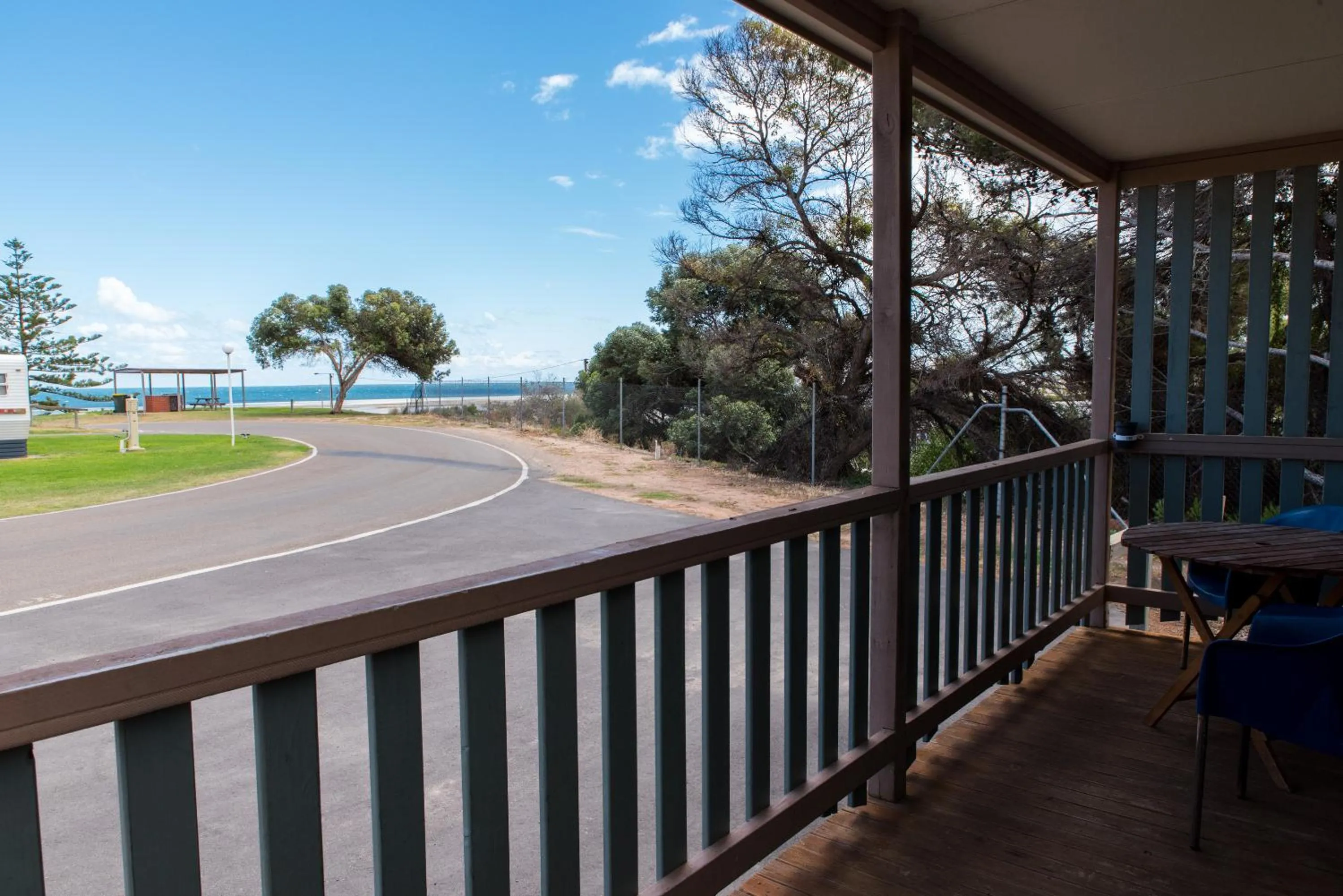 Sea view in Moonta Bay Holiday Park