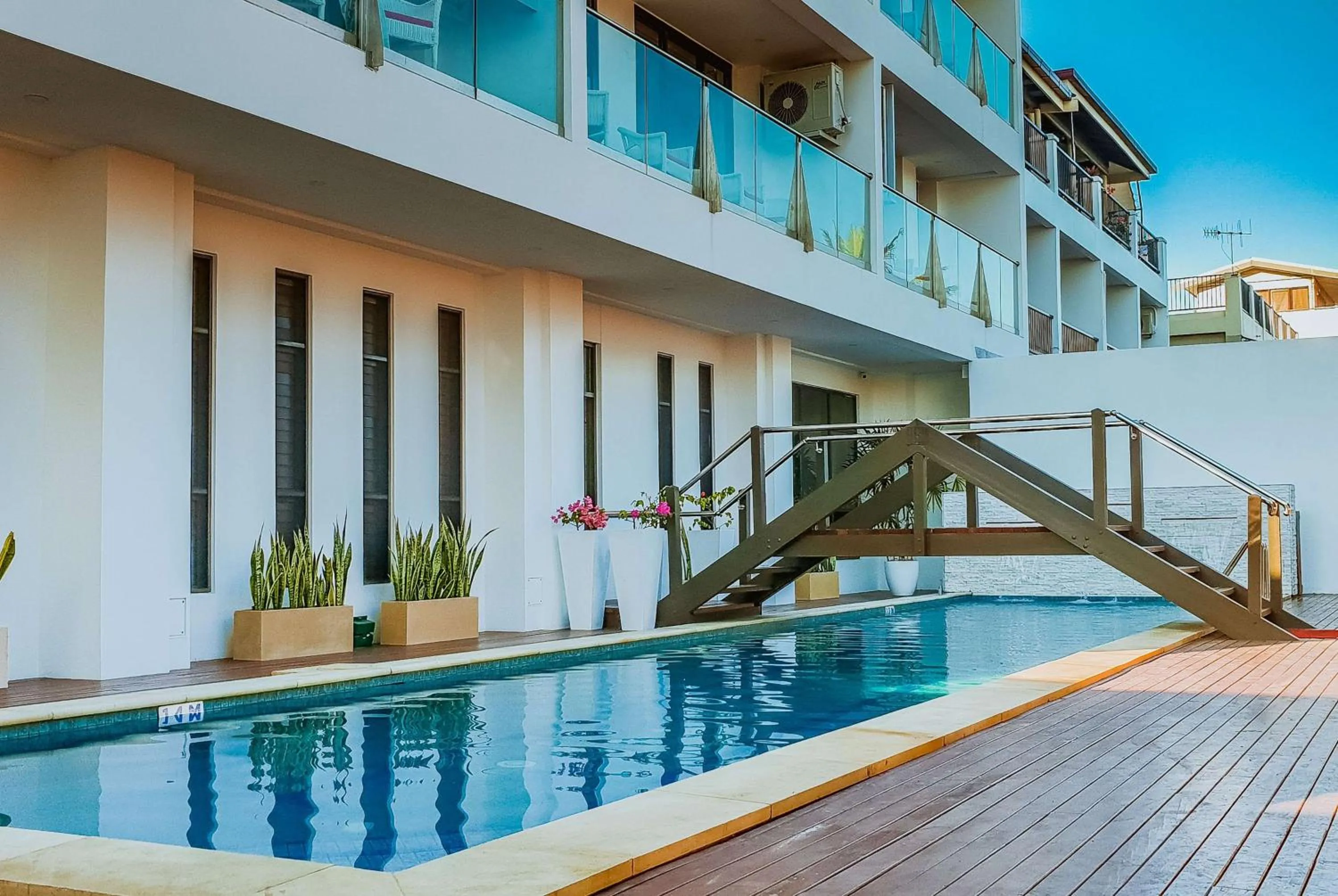 Pool view in Ramada Suites by Wyndham Wailoaloa Beach Fiji