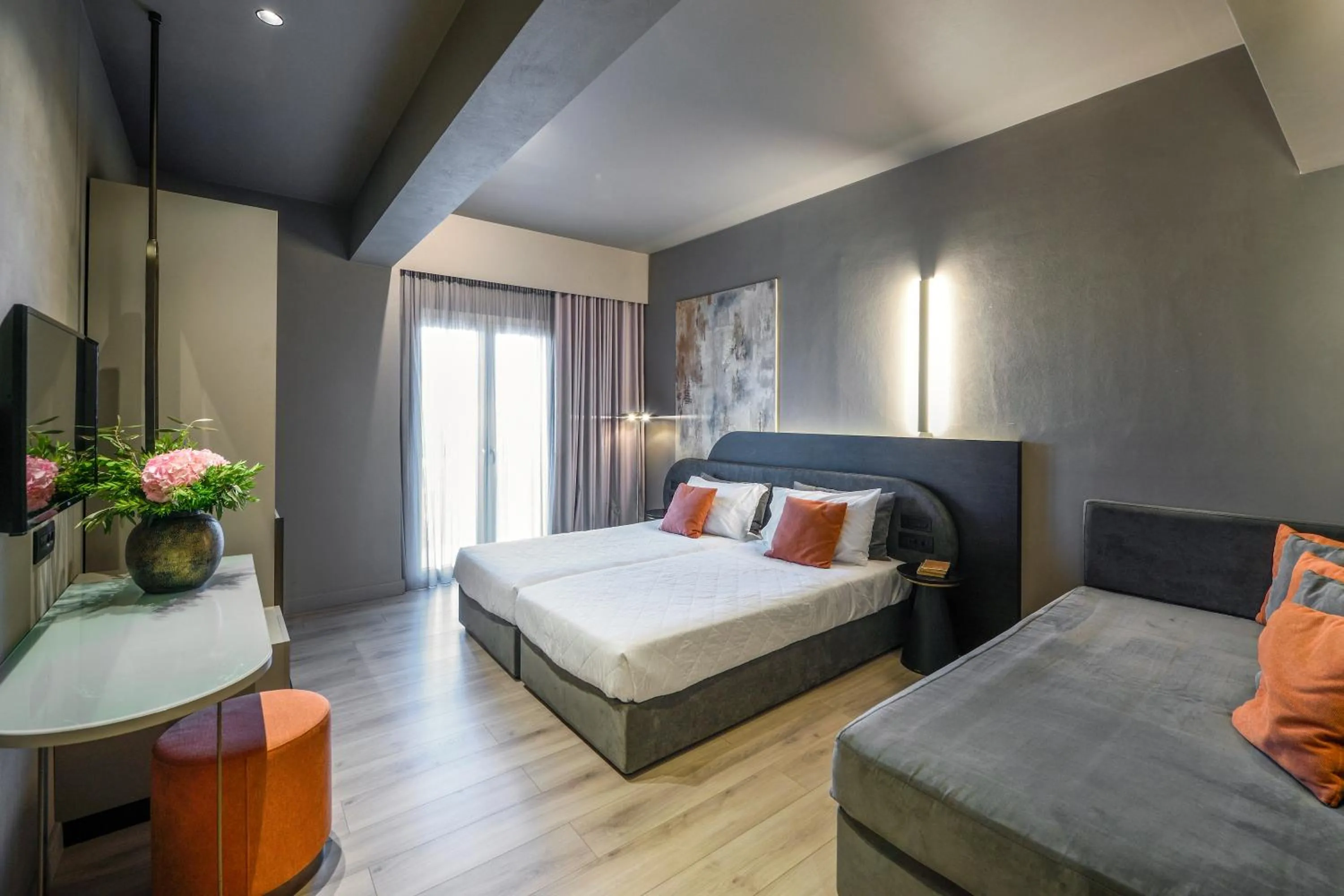 Bedroom, Bed in Arcadion Hotel