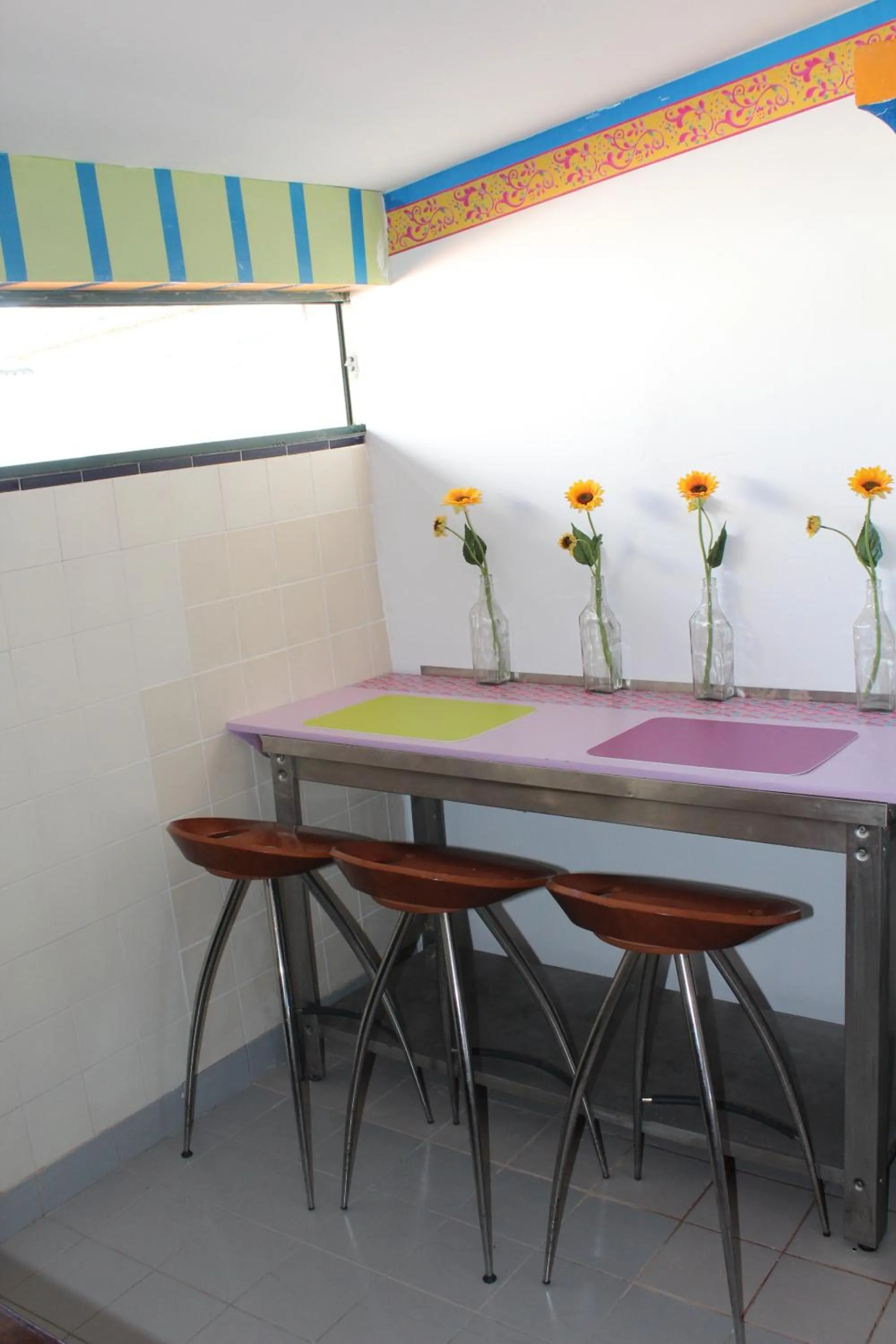 Communal kitchen in Good Mood Hostel